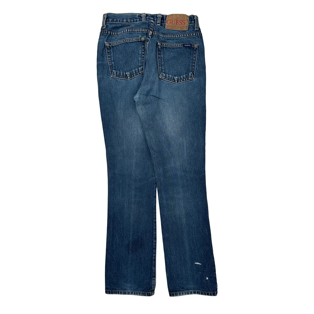 Guess Jeans - 26W UK 6 Blue Cotton Refurbished - Thrifted (note: this is a term often used to describe second- refurbished available on Cerqular