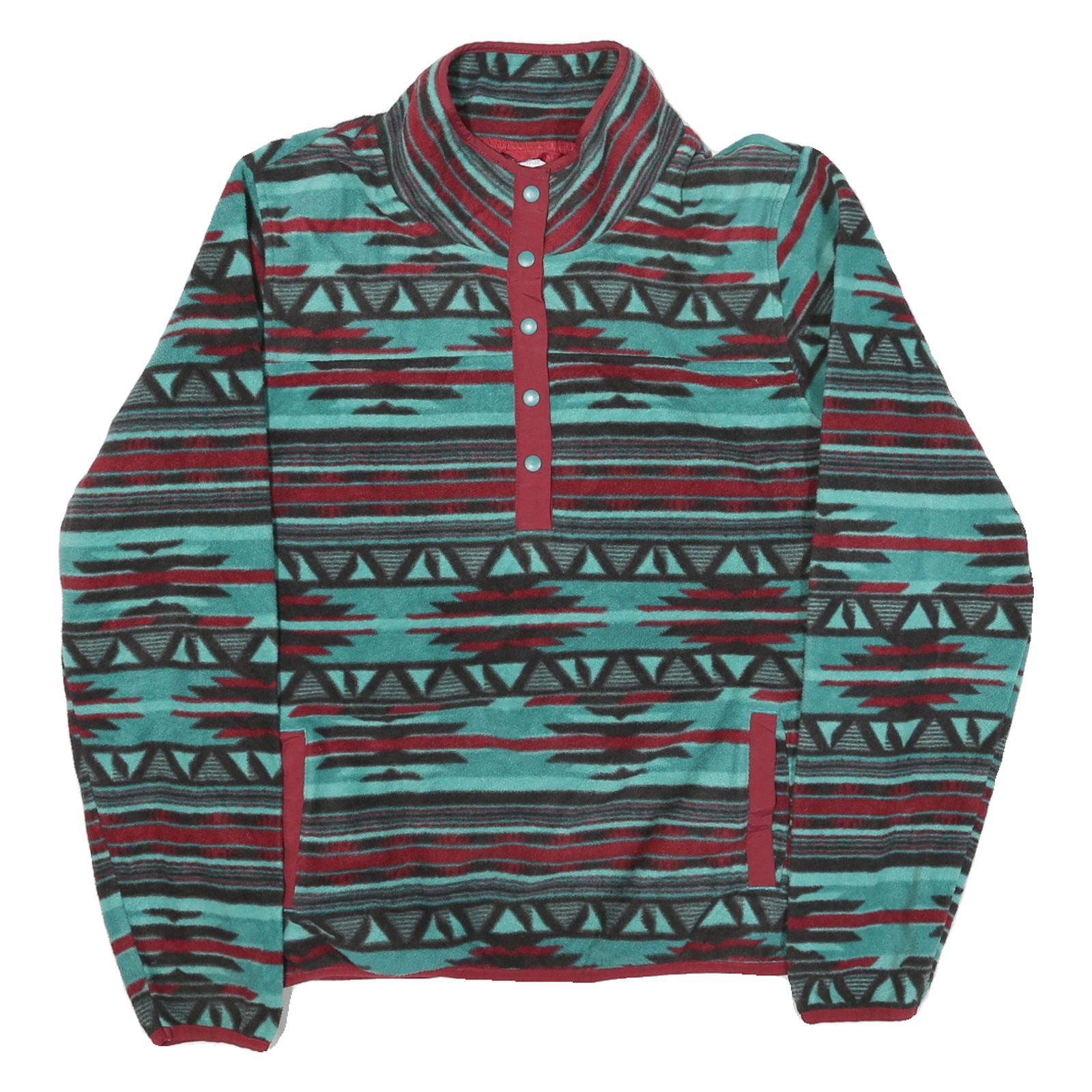 CINCH Mens Blue & Maroon Patterned Pullover Jumper Crew Neck Regular L Nylon Refurbished - N/A refurbished available on Cerqular