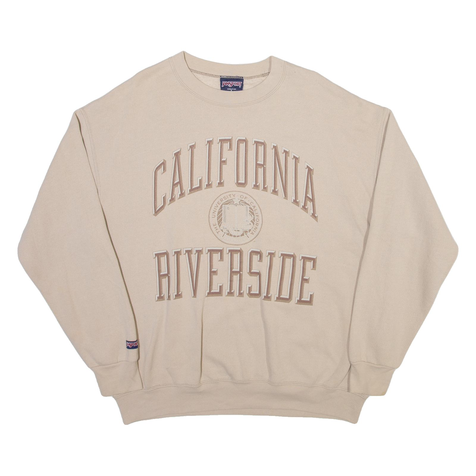 JANSPORT The University Of California Mens Sweatshirt Beige USA L Refurbished - N/A refurbished available on Cerqular