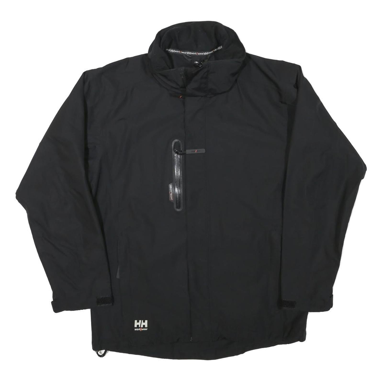 HELLY HANSEN Mens Black Workwear Jacket S Polyester Blend Zip Plain Outdoor Refurbished - N/A refurbished available on Cerqular