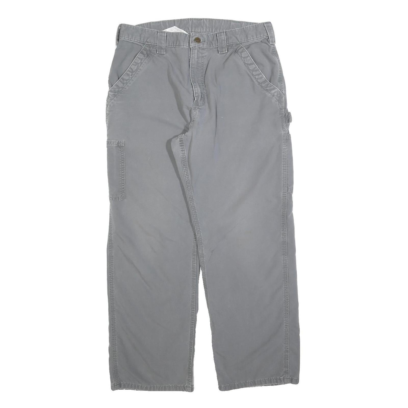Buy CARHARTT Mens Cotton Blend Grey Relaxed Straight Trousers W34 L30 Workwear Refurbished - $57.19 CARHARTT Mens Cotton Blend Grey Relaxed Straight Trousers W34 L30 Workwear Refurbished - N/A refurbished available on Cerqular