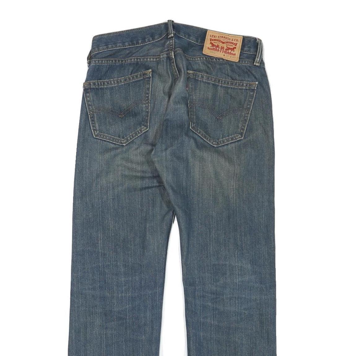LEVI'S 505 Mens Jeans Blue Regular Straight Denim Medium W30 L30 Classic Fit Zip Refurbished - N/A refurbished available on Cerqular