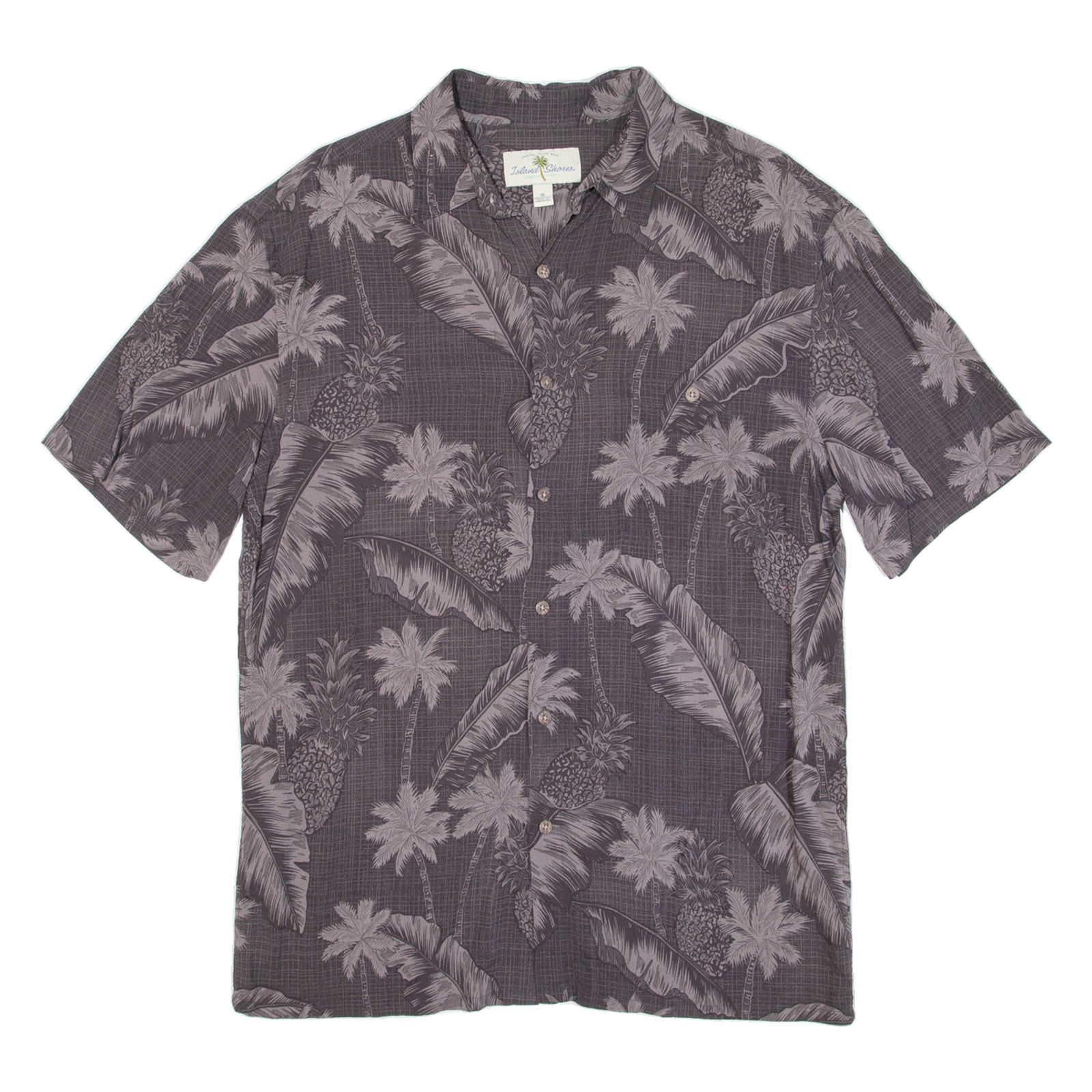 Buy ISLAND SHORES Mens Hawaiian Shirt Grey Floral M Refurbished - $18.19 ISLAND SHORES Mens Hawaiian Shirt Grey Floral M Refurbished - N/A refurbished available on Cerqular