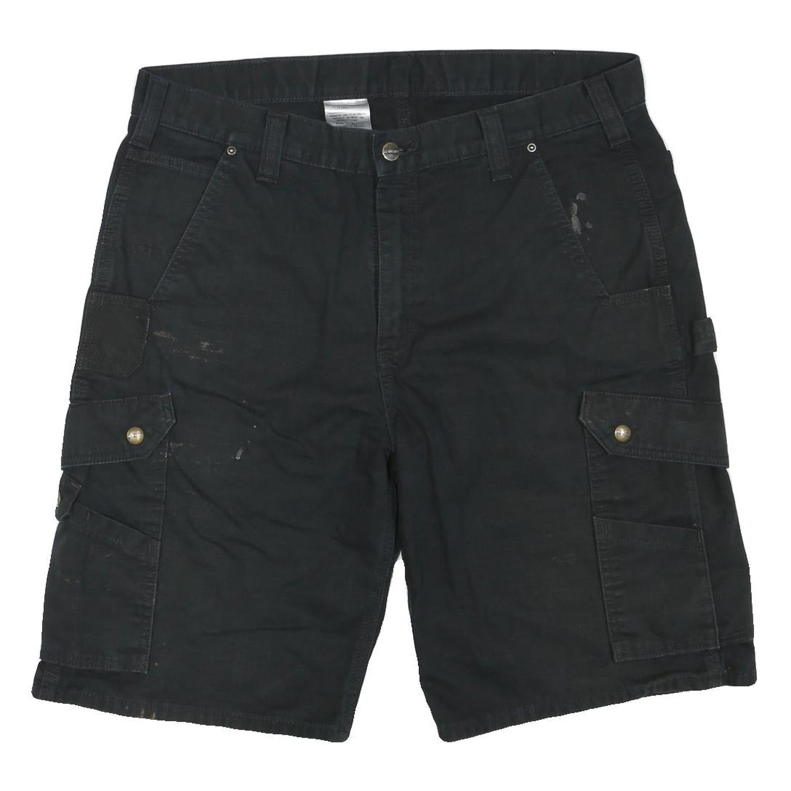CARHARTT Mens Shorts Black Casual Cargo L W36 Workwear Durable Refurbished - N/A refurbished available on Cerqular