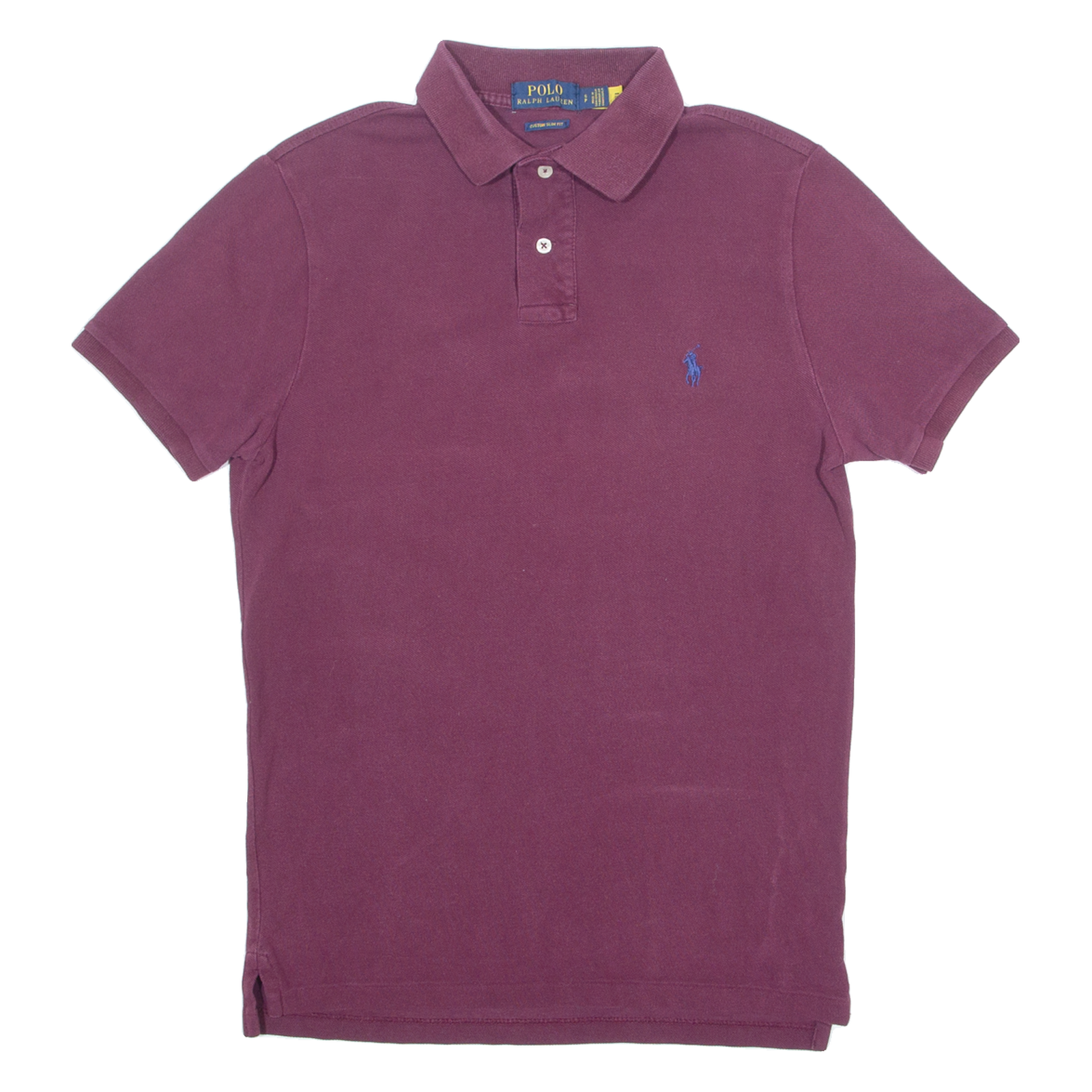 POLO RALPH LAUREN Custom Slim Fit Mens Polo Shirt Maroon S Refurbished - N/A refurbished available on Cerqular