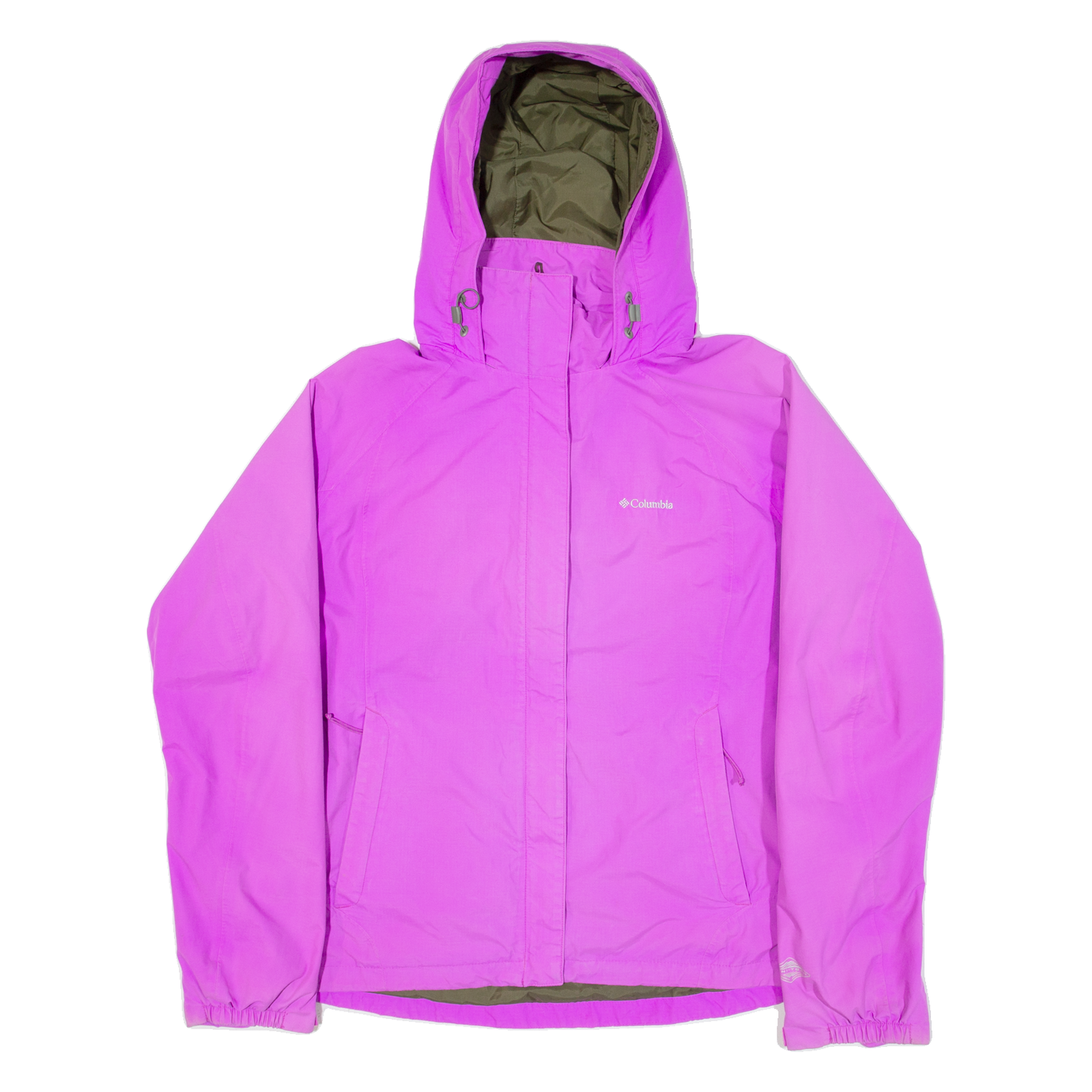 COLUMBIA Omni-Tech Womens Rain Jacket Pink Nylon Hooded XL Refurbished - N/A refurbished available on Cerqular