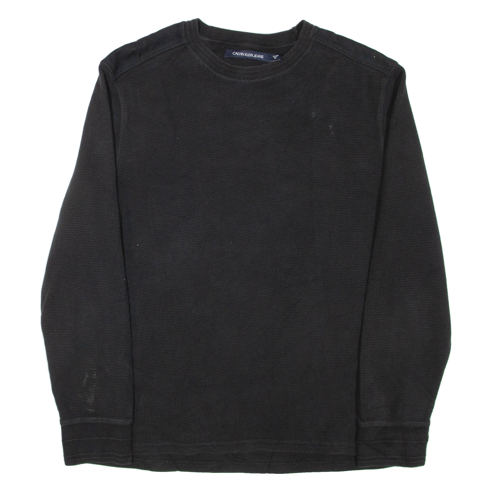 CALVIN KLEIN JEANS Mens Jumper Black Tight Knit XL Refurbished - N/A refurbished available on Cerqular