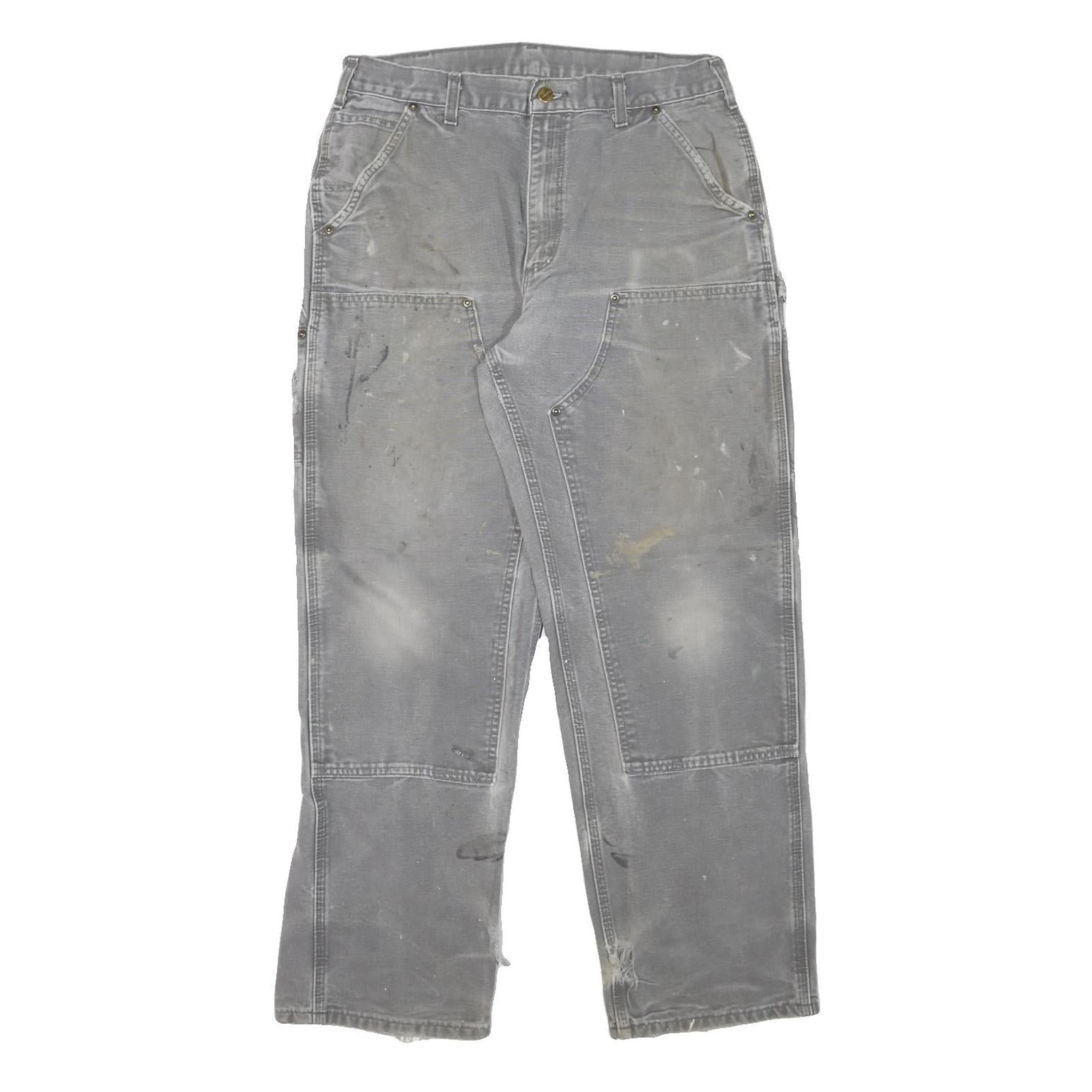 Buy CARHARTT Mens Grey Cotton Blend Relaxed Workwear Trousers W31 L30 Durable Zip Refurbished - $40.29 CARHARTT Mens Grey Cotton Blend Relaxed Workwear Trousers W31 L30 Durable Zip Refurbished - N/A refurbished available on Cerqular