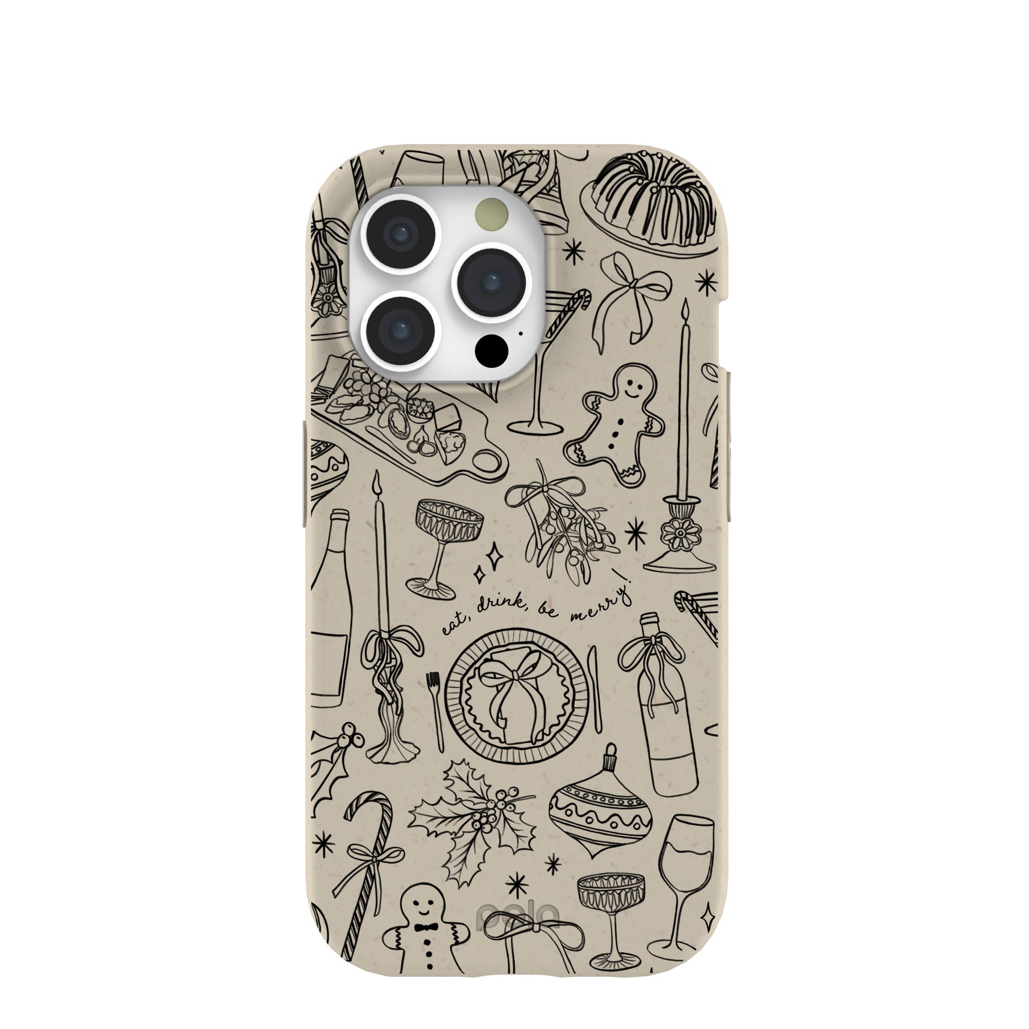 London Fog Holiday Dinner Party iPhone 15 Pro Case Refurbished - Pela Case refurbished available on Cerqular