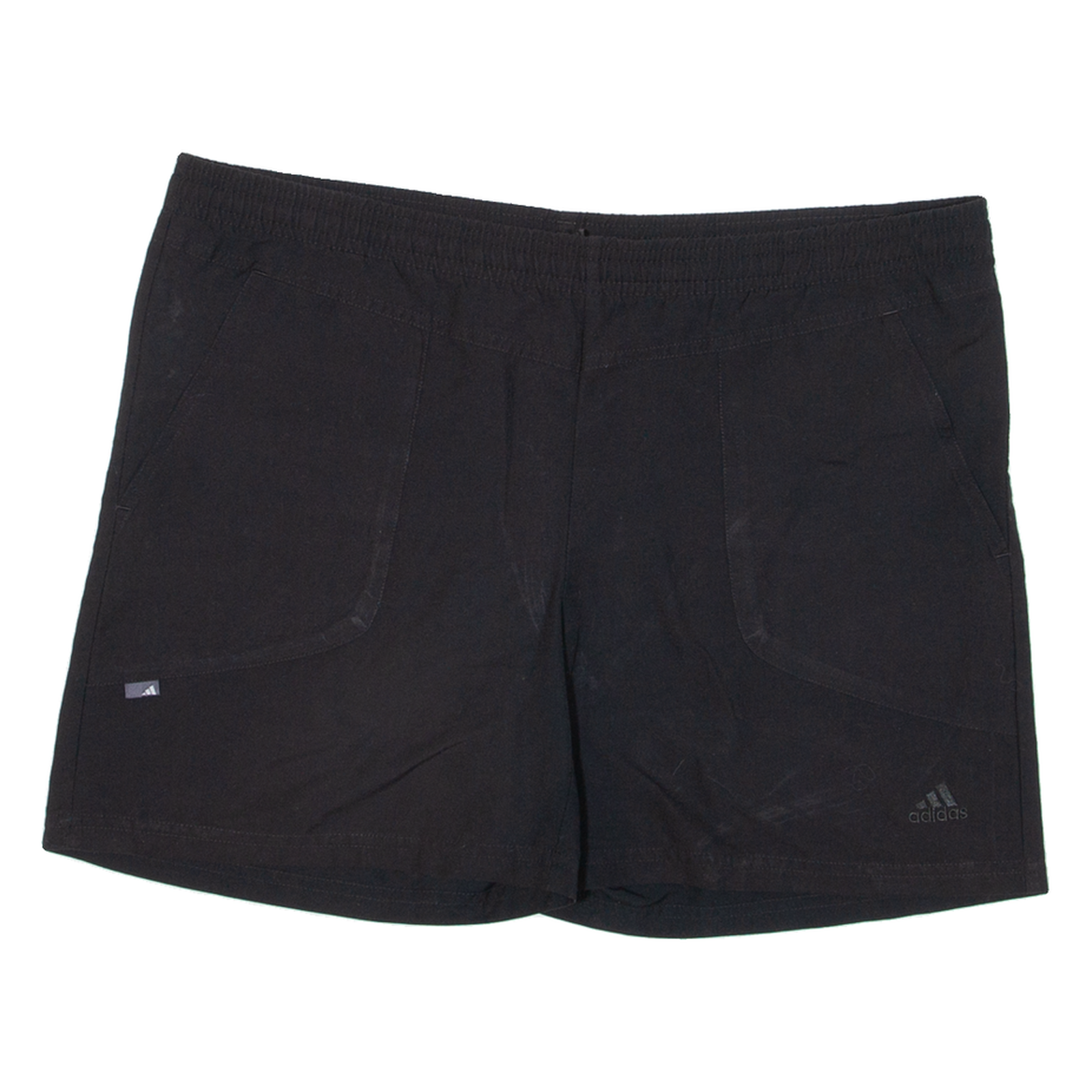 ADIDAS Womens Casual Shorts Black Relaxed UK 12 W36 Refurbished - N/A refurbished available on Cerqular