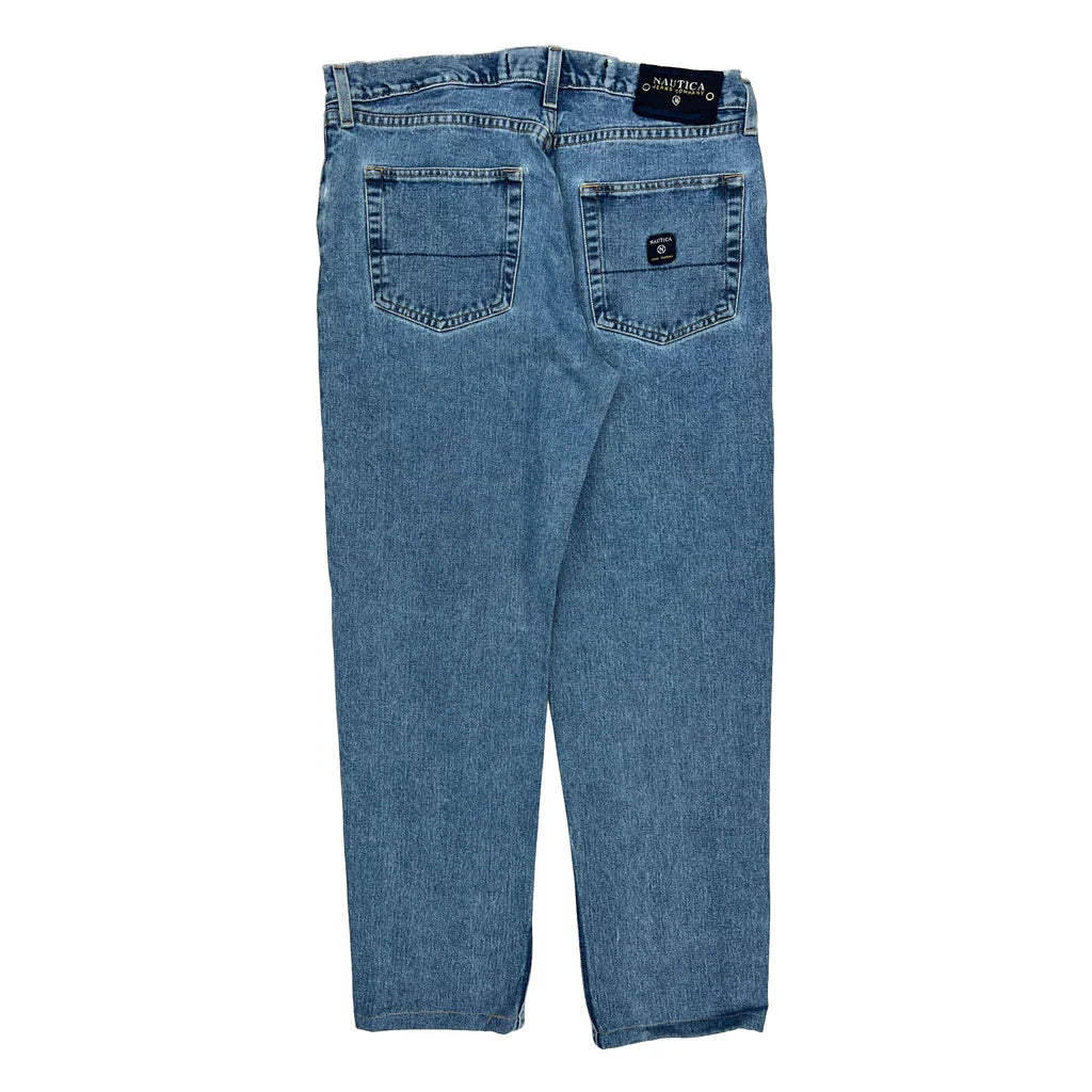 Buy Nautica Jeans - 36W 34L Blue Cotton Refurbished - $36.17 Nautica Jeans - 36W 34L Blue Cotton Refurbished - Thrifted (note: this is a term often used to describe second- refurbished available on Cerqular