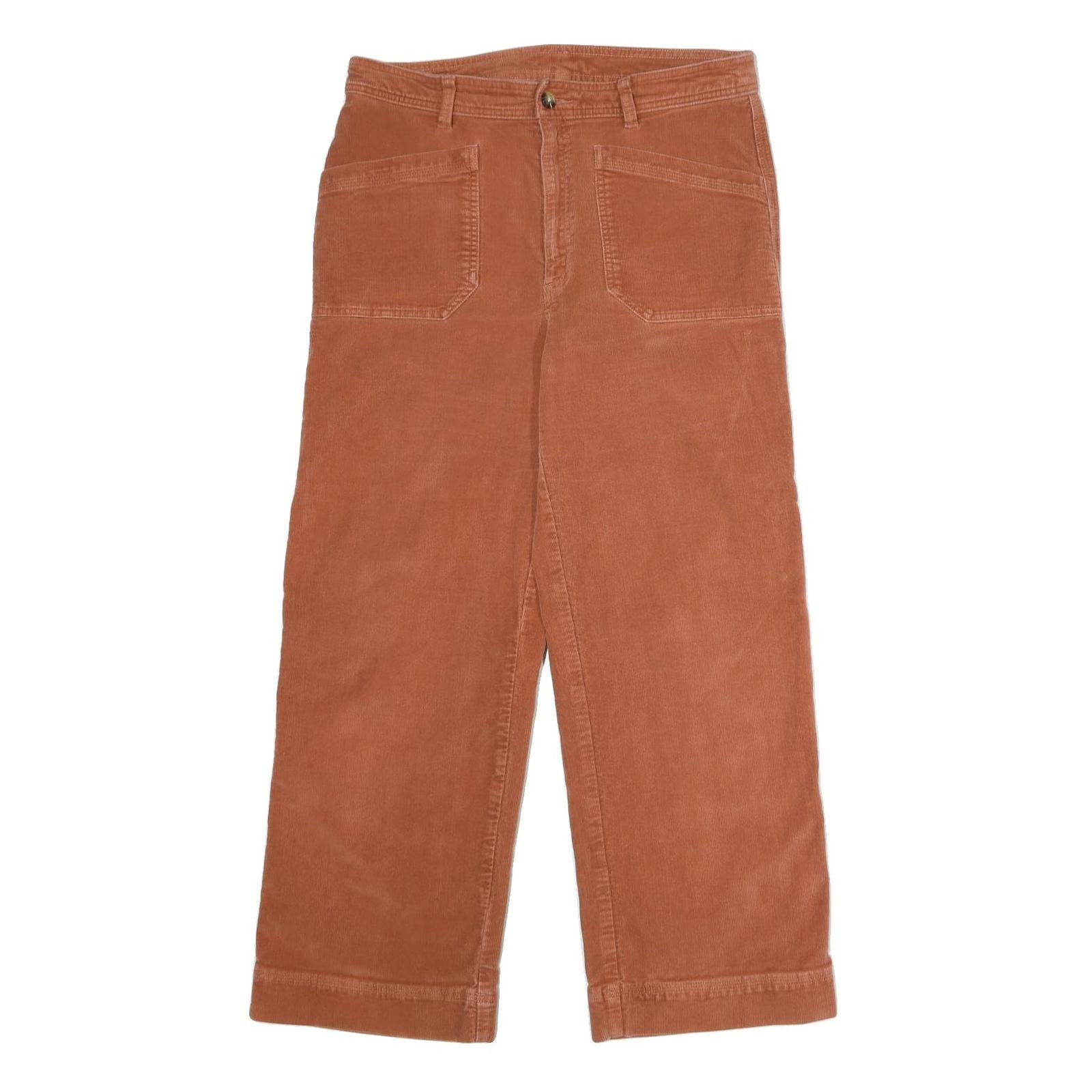 PATAGONIA Womens Cotton Blend Rust Orange Regular Fit Straight Leg Trousers W34 Refurbished - N/A refurbished available on Cerqular