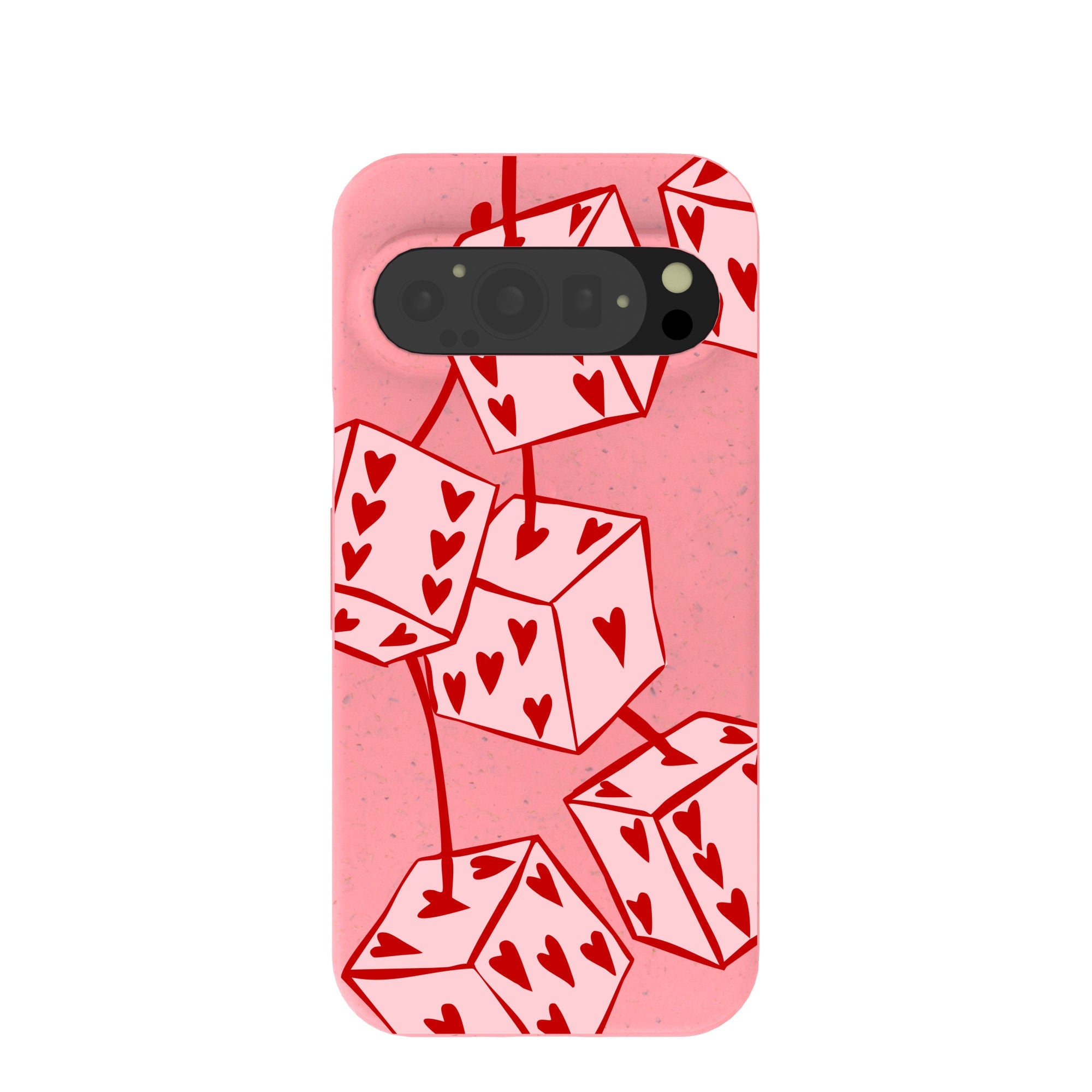 Buy Bubblegum Pink Dicey Cherries Google Pixel 9/9 Pro Case Refurbished - $65.00 Bubblegum Pink Dicey Cherries Google Pixel 9/9 Pro Case Refurbished - Pela Case refurbished available on Cerqular