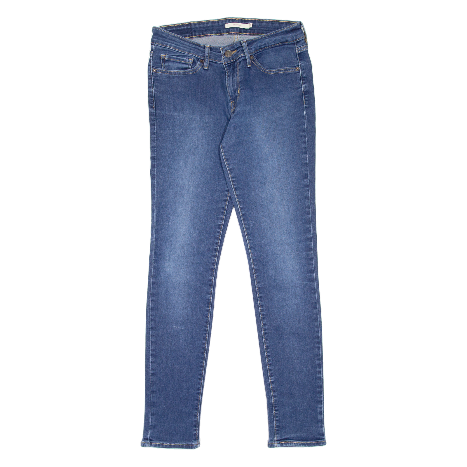 LEVI'S 711 Womens Jeans Blue Slim Skinny Stone Wash W28 L30 Refurbished - N/A refurbished available on Cerqular
