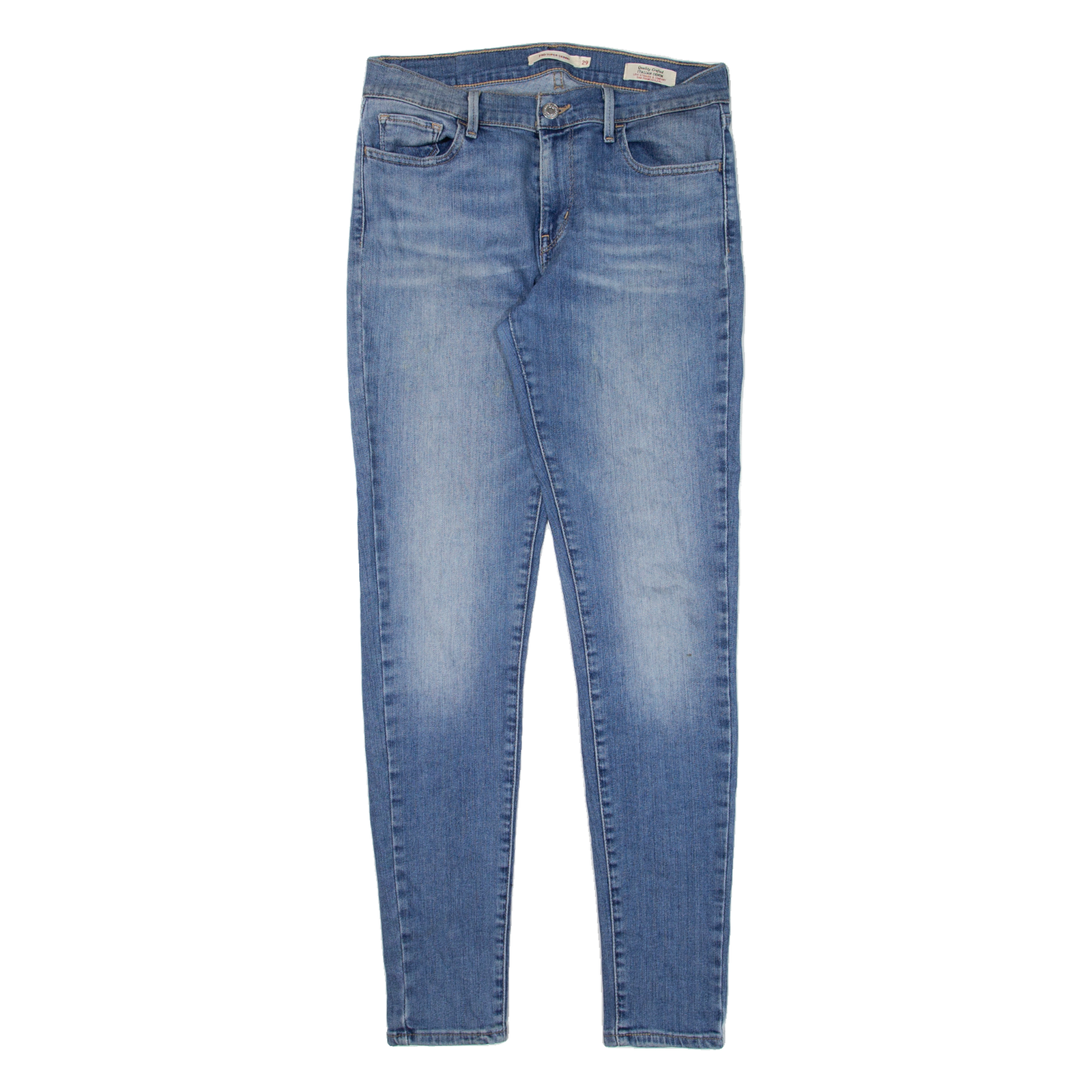LEVI'S 710 Womens Jeans Blue Slim Skinny W29 L30 Refurbished - N/A refurbished available on Cerqular