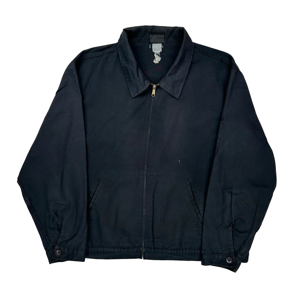 Dickies Harrington Jacket - XL Black Cotton Refurbished - Thrifted (note: this is a term often used to describe second- refurbished available on Cerqular