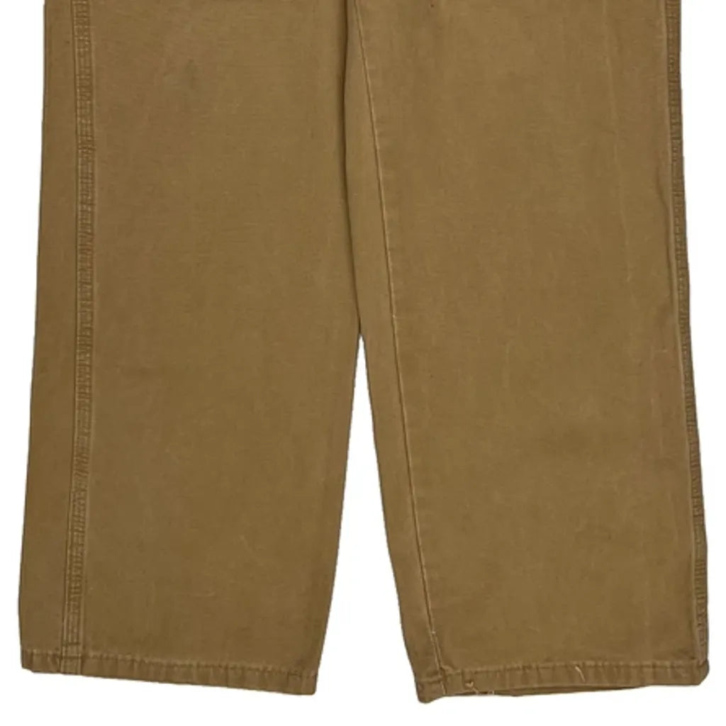 Wrangler Carpenter Trousers - 32W 32L Brown Cotton Refurbished - Thrifted (note: this is a term often used to describe second- refurbished available on Cerqular