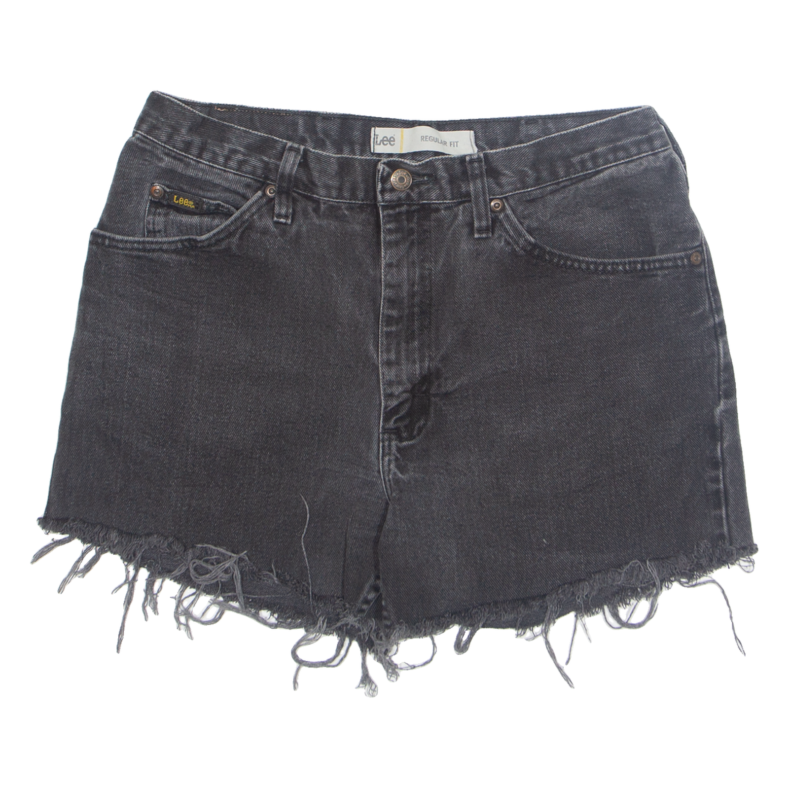 LEE Cut Off Womens Denim Shorts Black L W34 Refurbished - N/A refurbished available on Cerqular