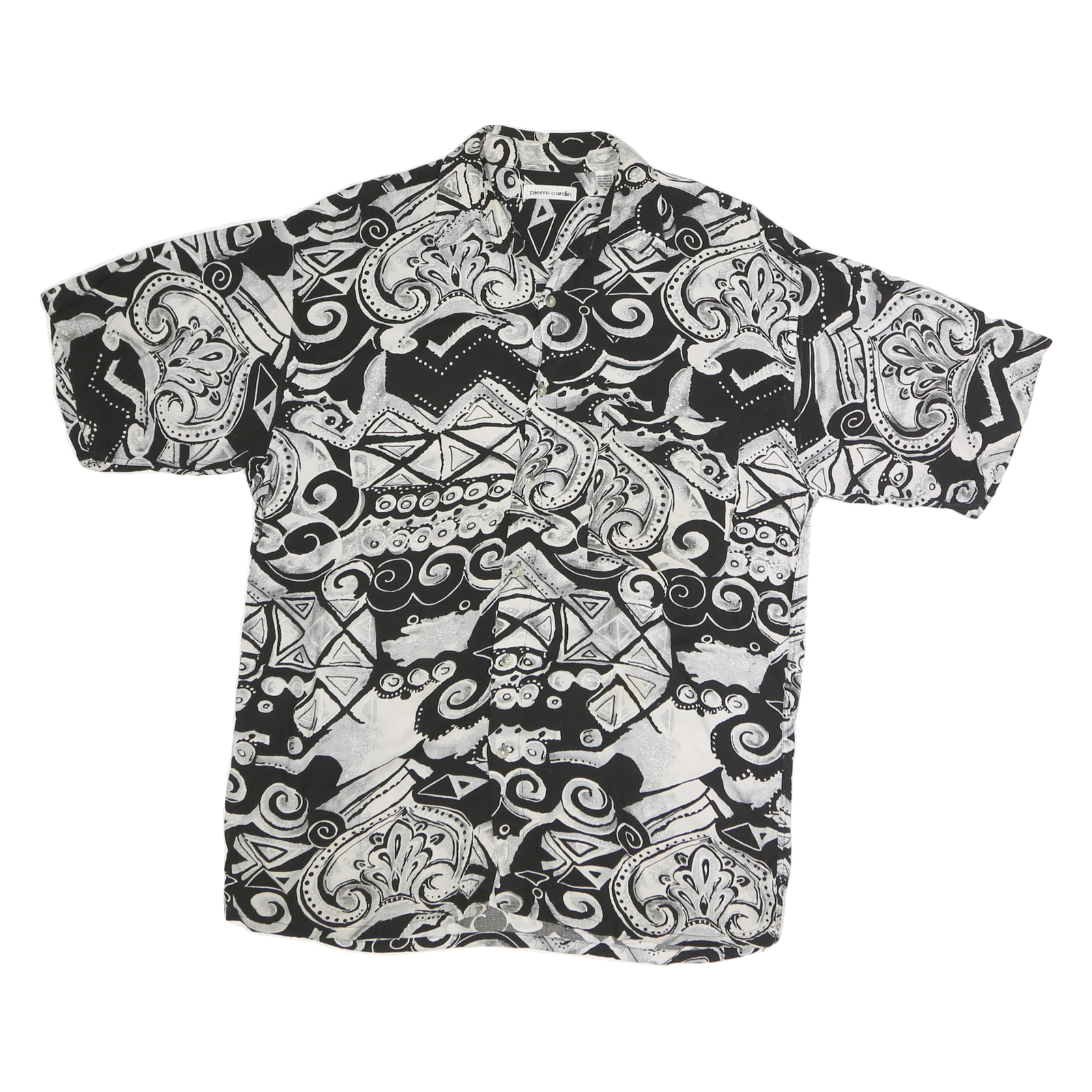 Buy PIERRE CARDIN Mens Black & White Pattern Cotton Shirt M Casual Summer Tropical Refurbished - $28.59 PIERRE CARDIN Mens Black & White Pattern Cotton Shirt M Casual Summer Tropical Refurbished - N/A refurbished available on Cerqular