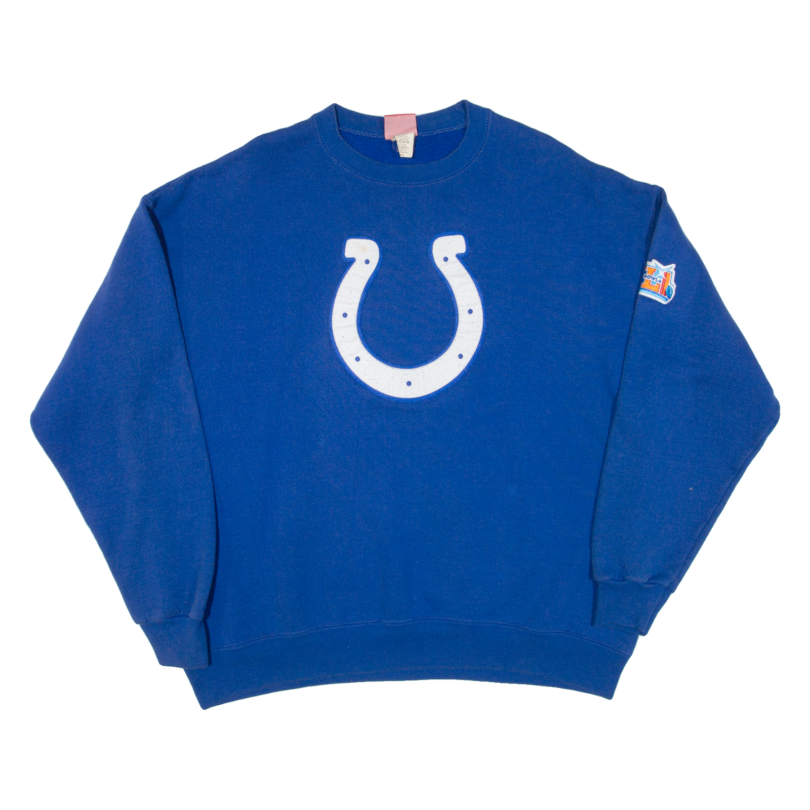 NFL Superbowl Mens Sweatshirt Blue USA XL Refurbished - N/A refurbished available on Cerqular