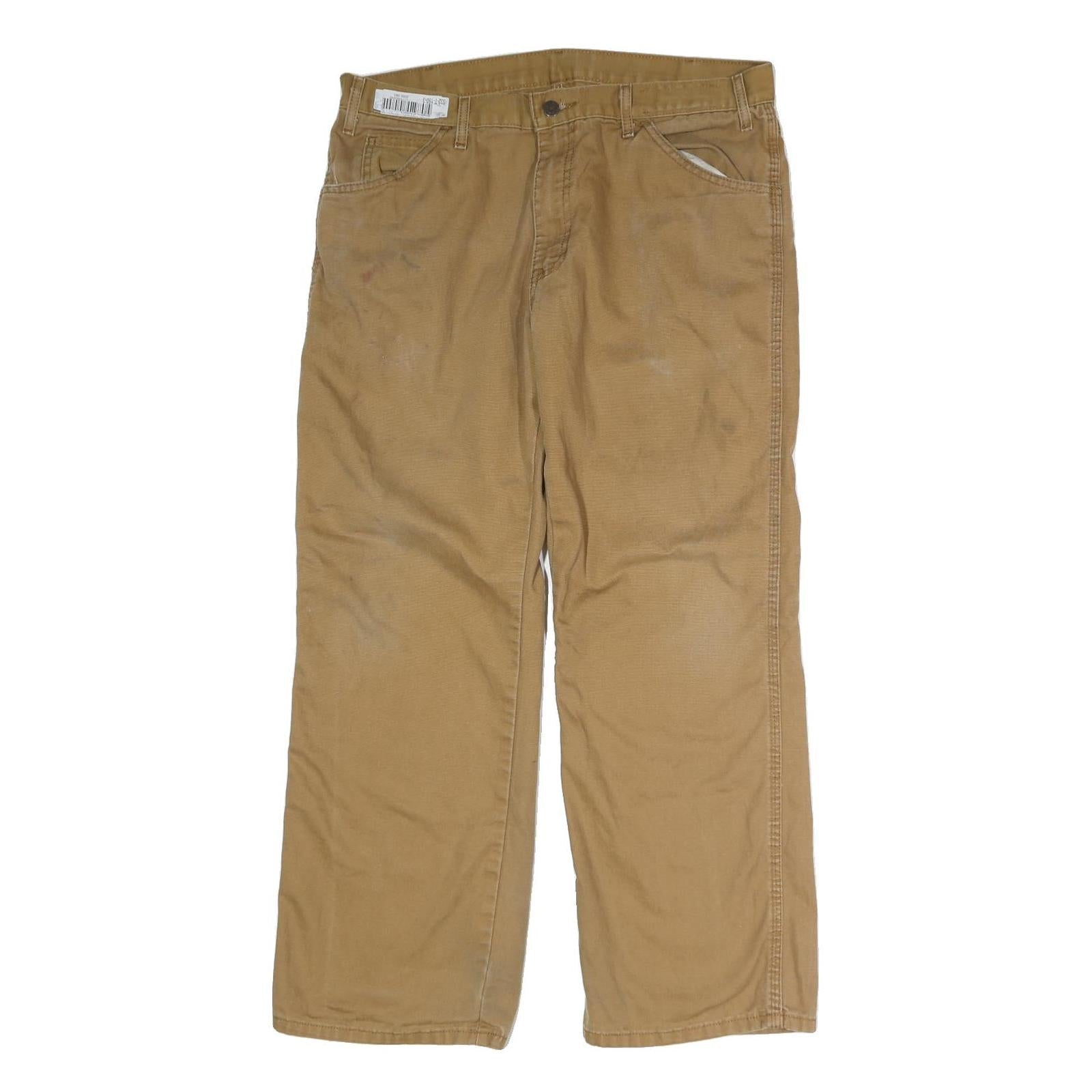 DICKIES Mens Jeans Beige Regular Straight Denim W36 L28 Workwear Trousers Refurbished - N/A refurbished available on Cerqular
