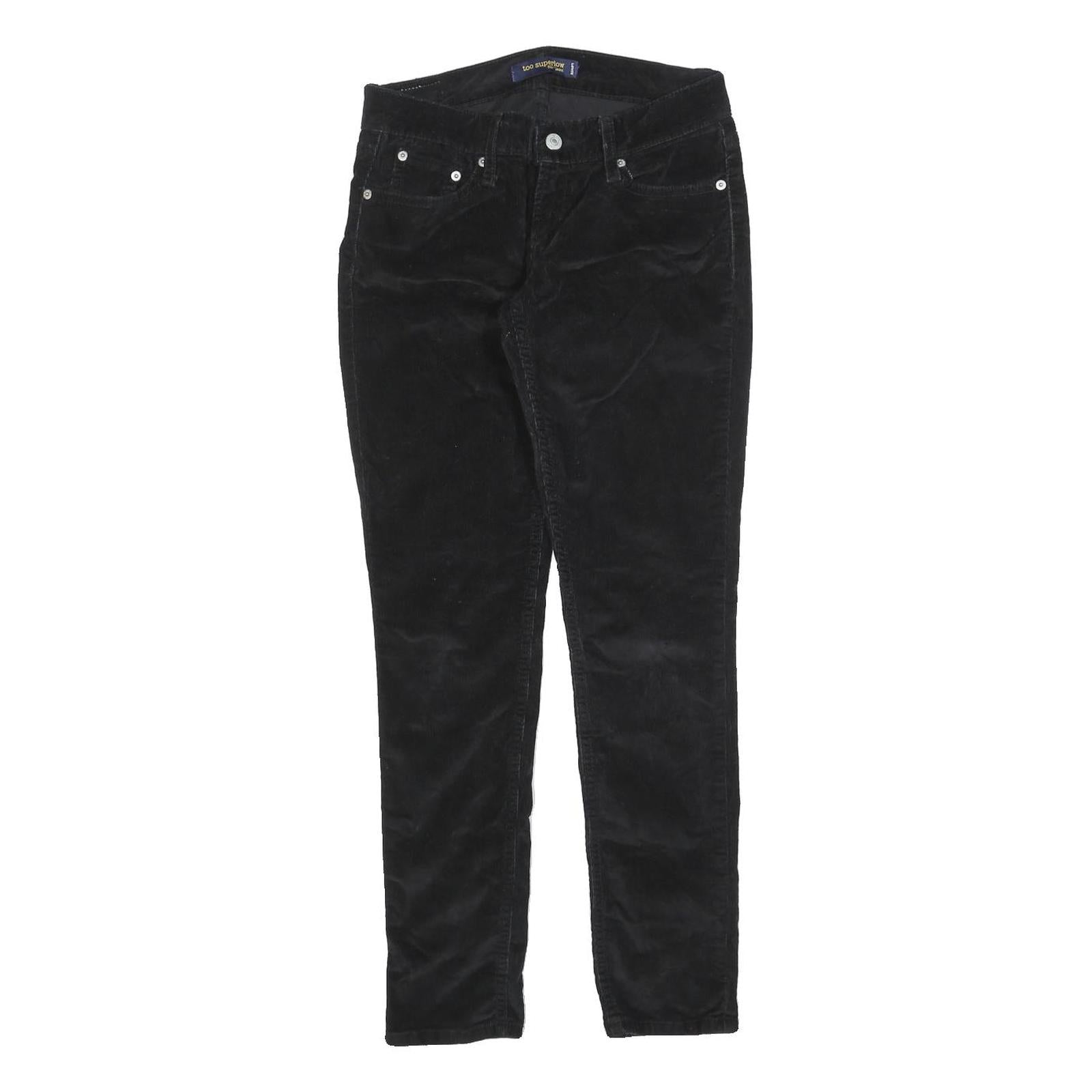 LEVI'S Womens Cotton Blend Black Slim Skinny Trousers W26 L30 Stylish Zip Refurbished - N/A refurbished available on Cerqular