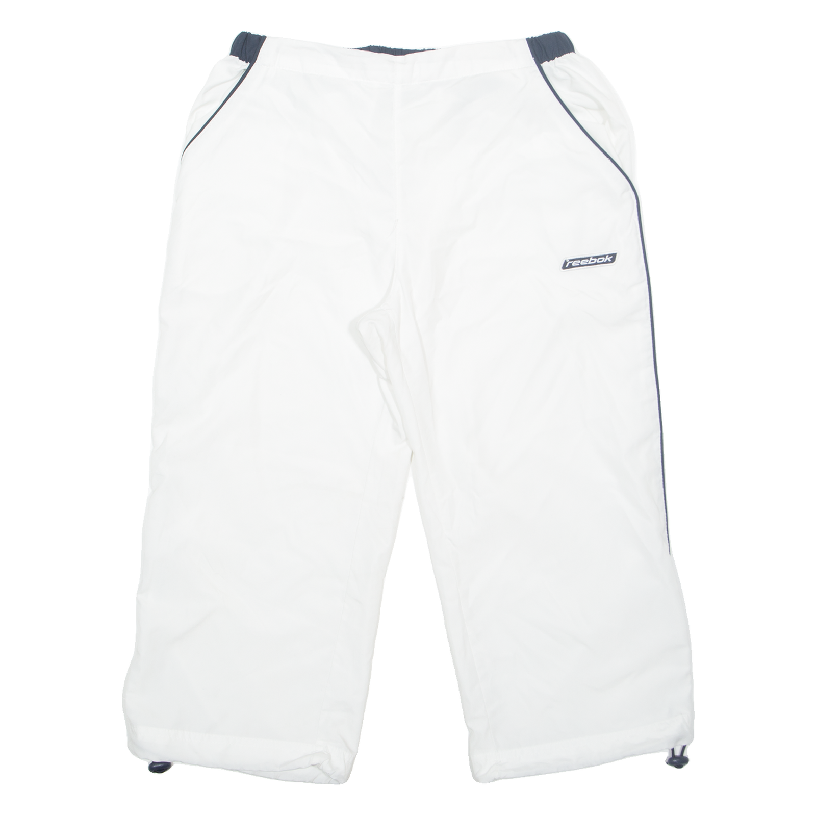 REEBOK Mesh Lined 3/4 Length Womens Sports Shorts White UK 10 W27 Refurbished - N/A refurbished available on Cerqular