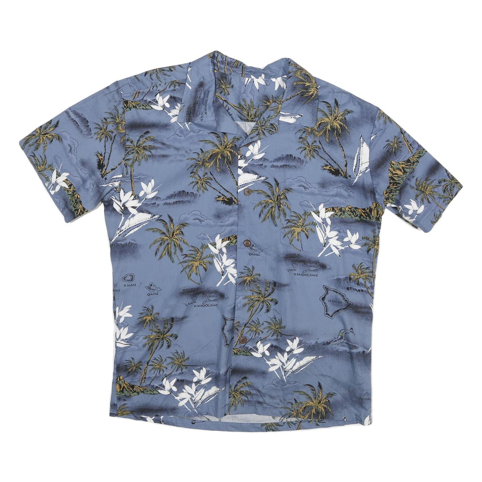 Buy Mens Blue Hawaiian Style M Cotton Blend Shirt Tropical Print Relaxed Fit Refurbished - $19.49 Mens Blue Hawaiian Style M Cotton Blend Shirt Tropical Print Relaxed Fit Refurbished - N/A refurbished available on Cerqular