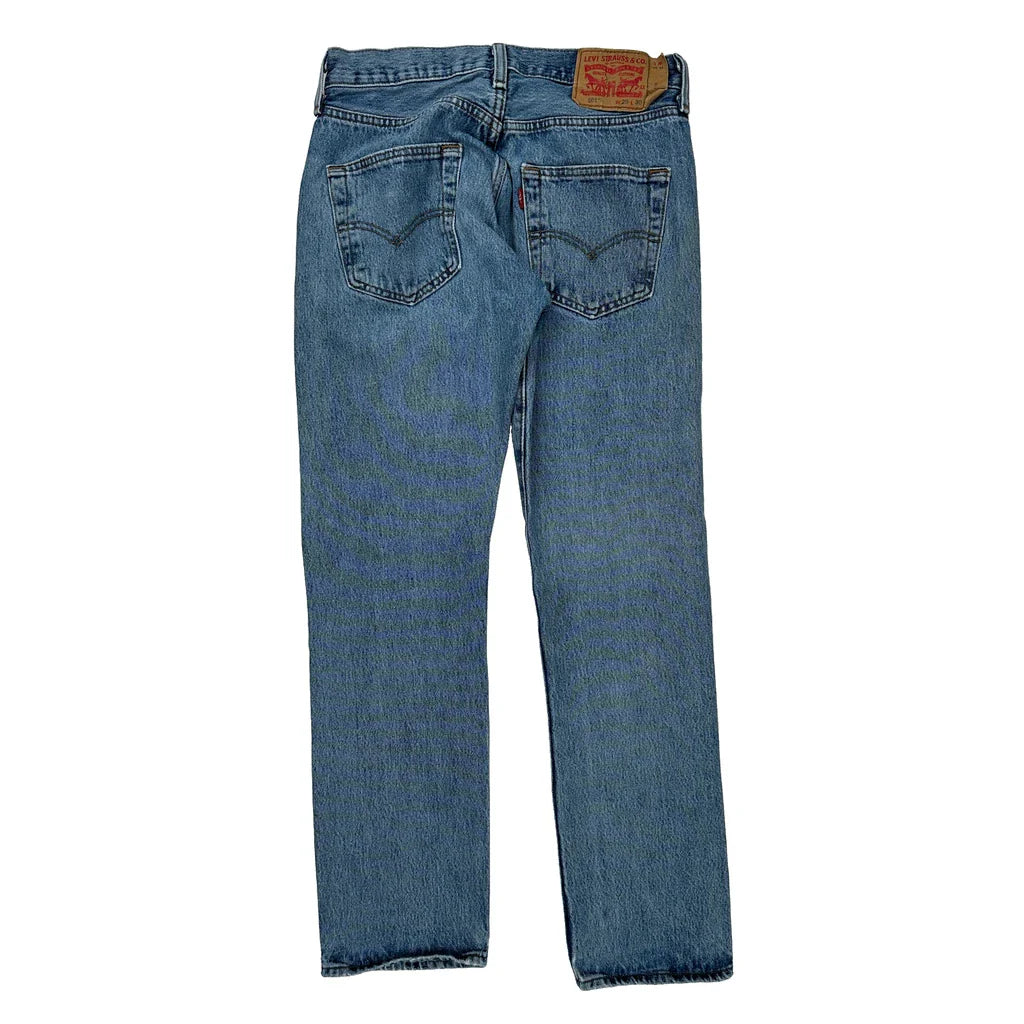 Levis Jeans - 29W 30L Blue Denim Refurbished - Thrifted (note: this is a term often used to describe second- refurbished available on Cerqular
