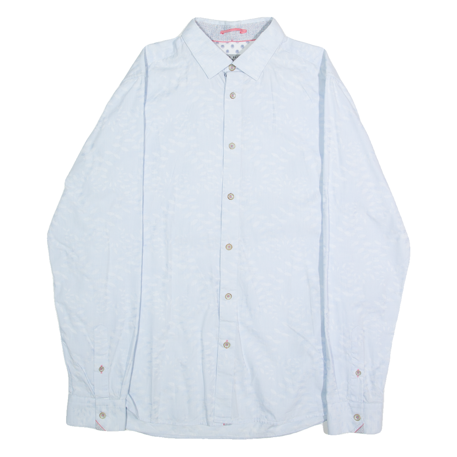 TED BAKER Mens Plain Shirt Blue Long Sleeve M Refurbished - N/A refurbished available on Cerqular