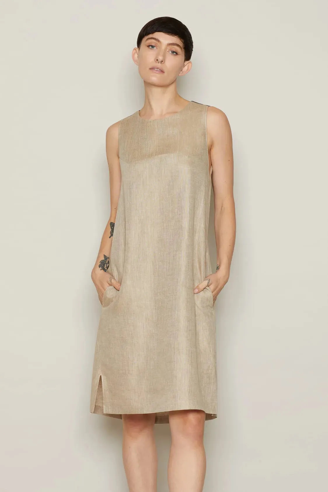 Gauti Dress (Beige) | size: XL Refurbished - N/A refurbished available on Cerqular