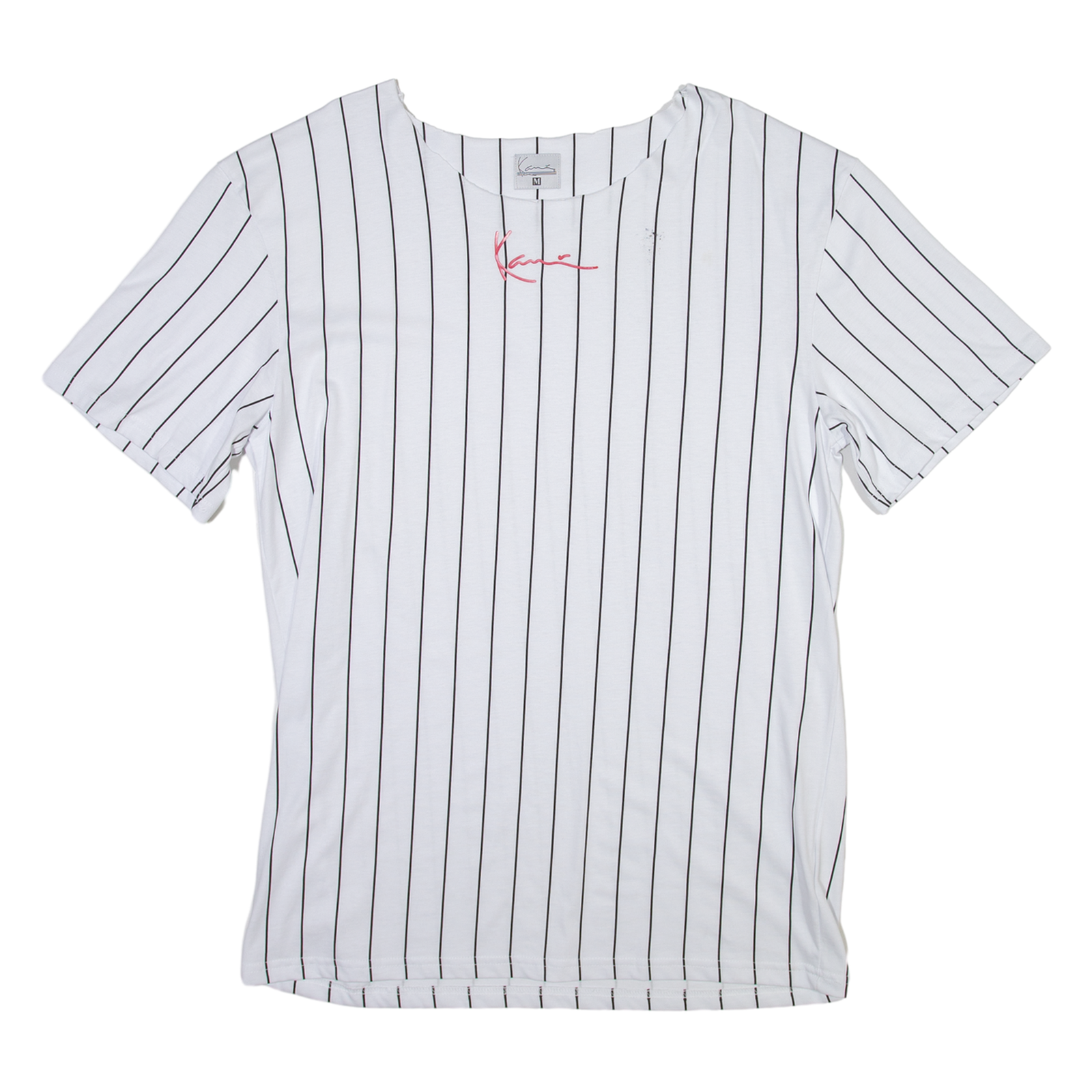 KARL KANI Striped Womens T-Shirt White M Refurbished - N/A refurbished available on Cerqular