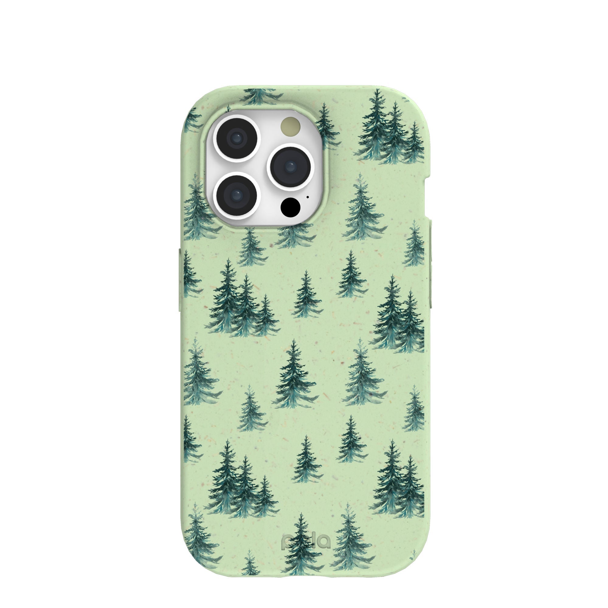 Sage Green Pine Season iPhone 15 Pro Case Refurbished - Pela Case refurbished available on Cerqular