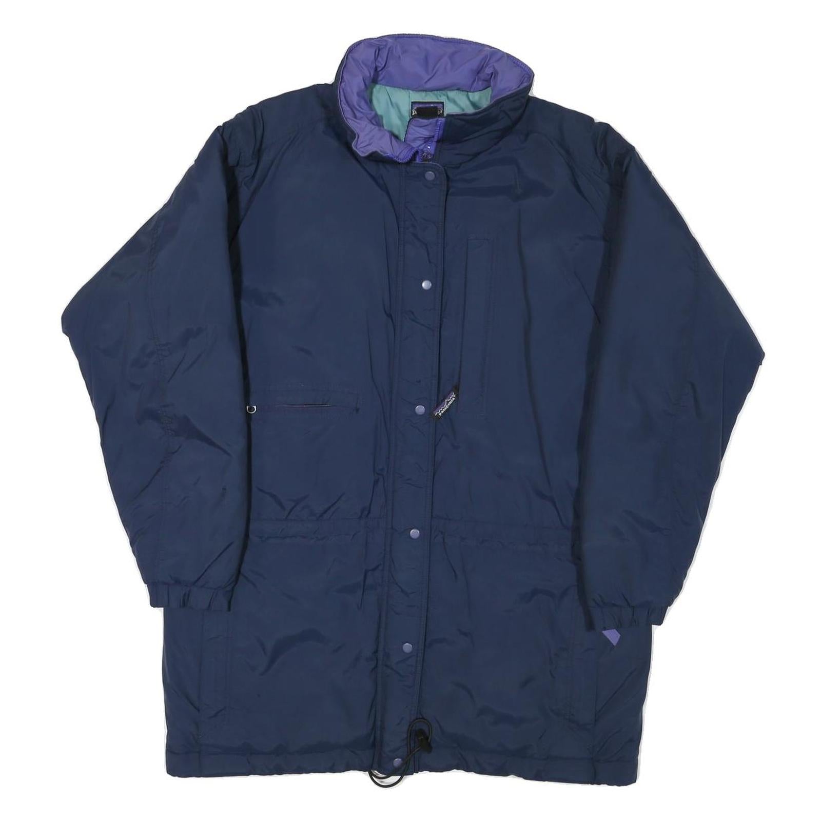 PATAGONIA Womens Blue Zip Jacket M Polyester Blend Outdoor Warm Casual Refurbished - N/A refurbished available on Cerqular