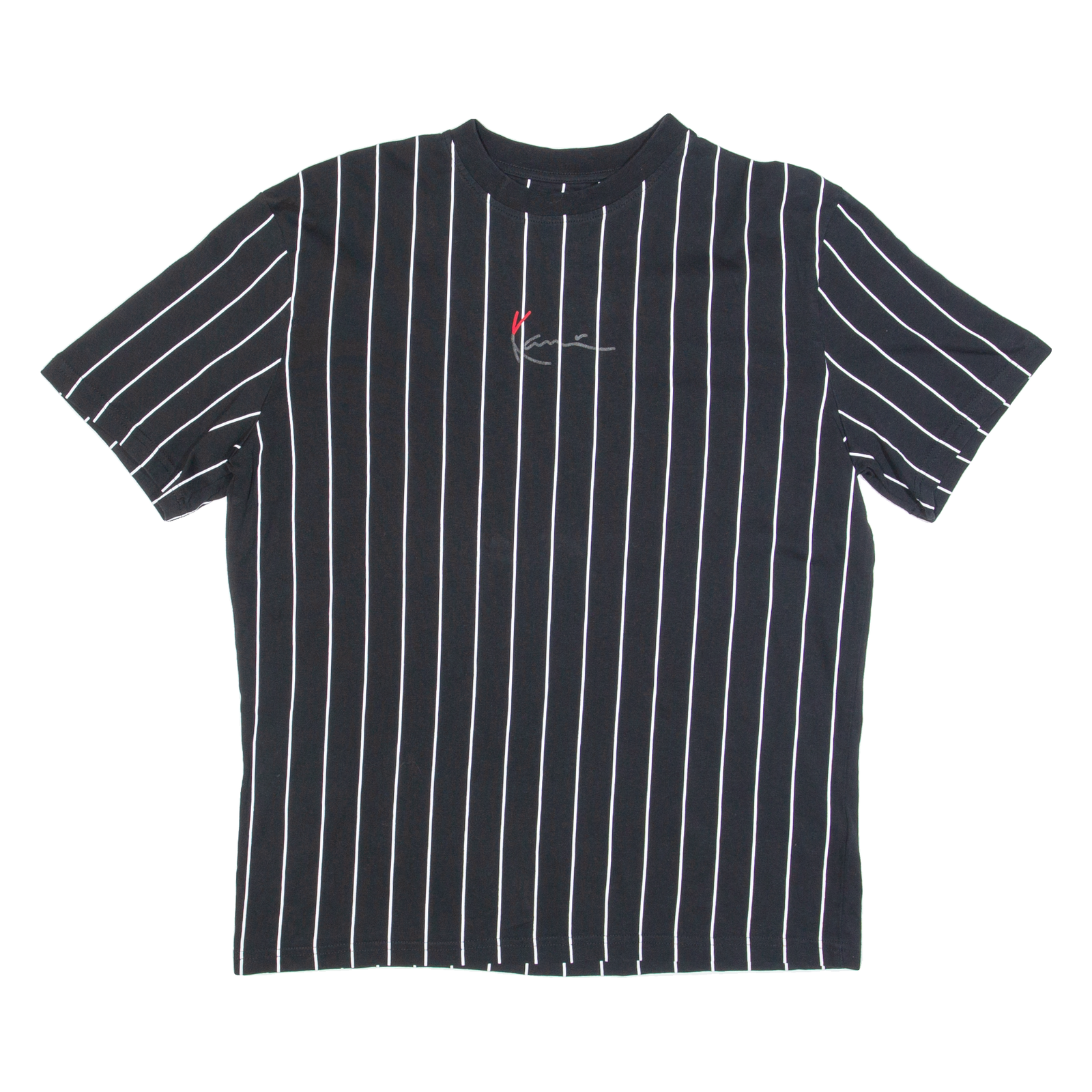 KARL KANI Striped Mens T-Shirt Black S Refurbished - N/A refurbished available on Cerqular