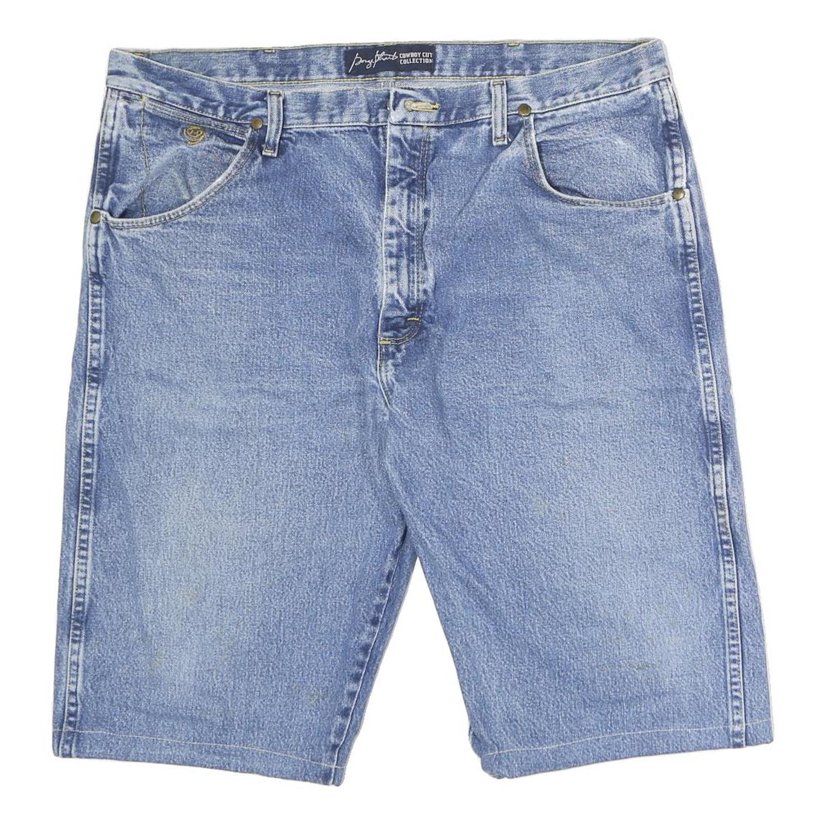 WRANGLER Mens Denim Blue Cowboy Cut Collection Shorts 2XL W40 Casual Cotton Refurbished - N/A refurbished available on Cerqular