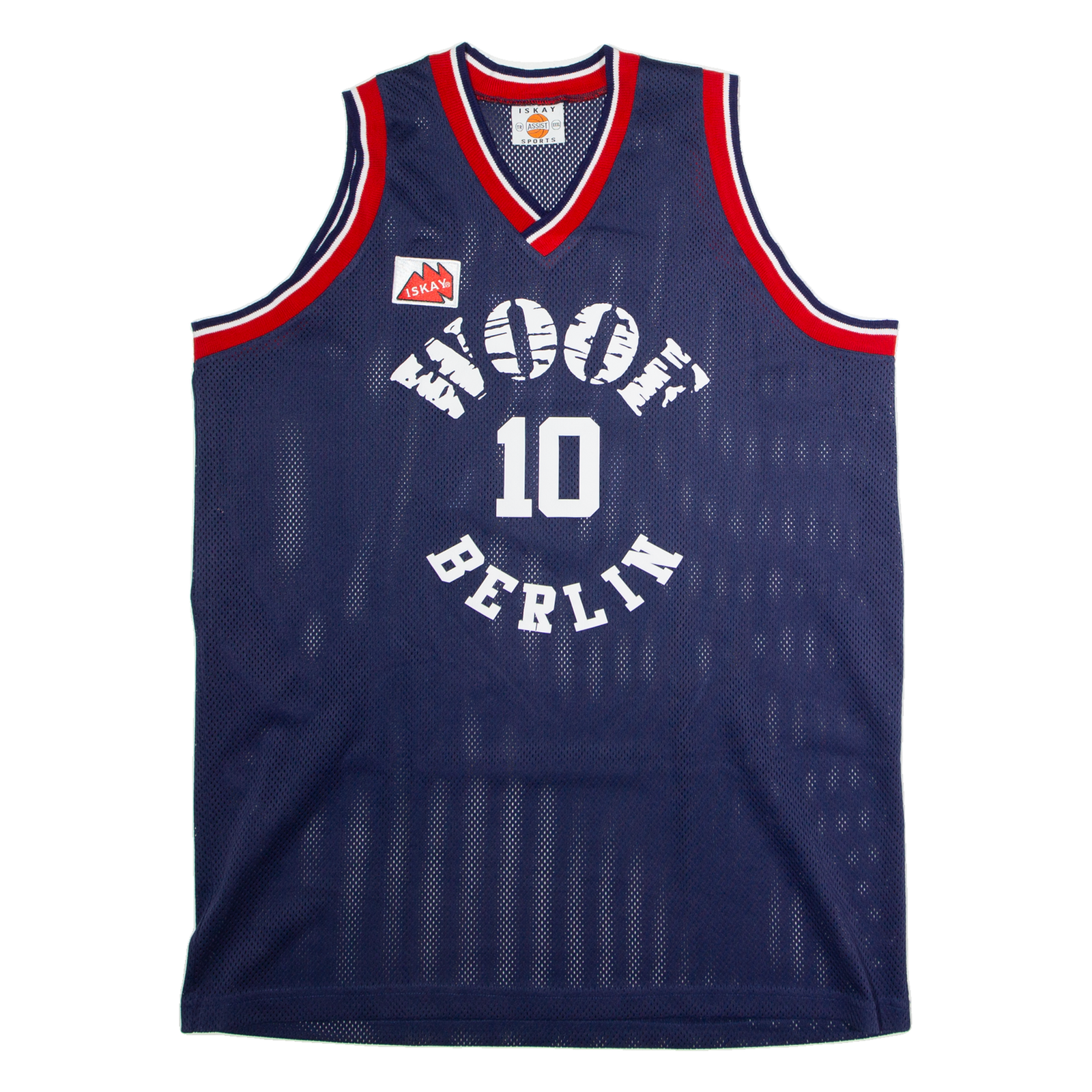 ISKAY SPORTS Woof Berlin #10 Basketball Mens Jersey Blue Sleeveless 90s 3XL Refurbished - N/A refurbished available on Cerqular