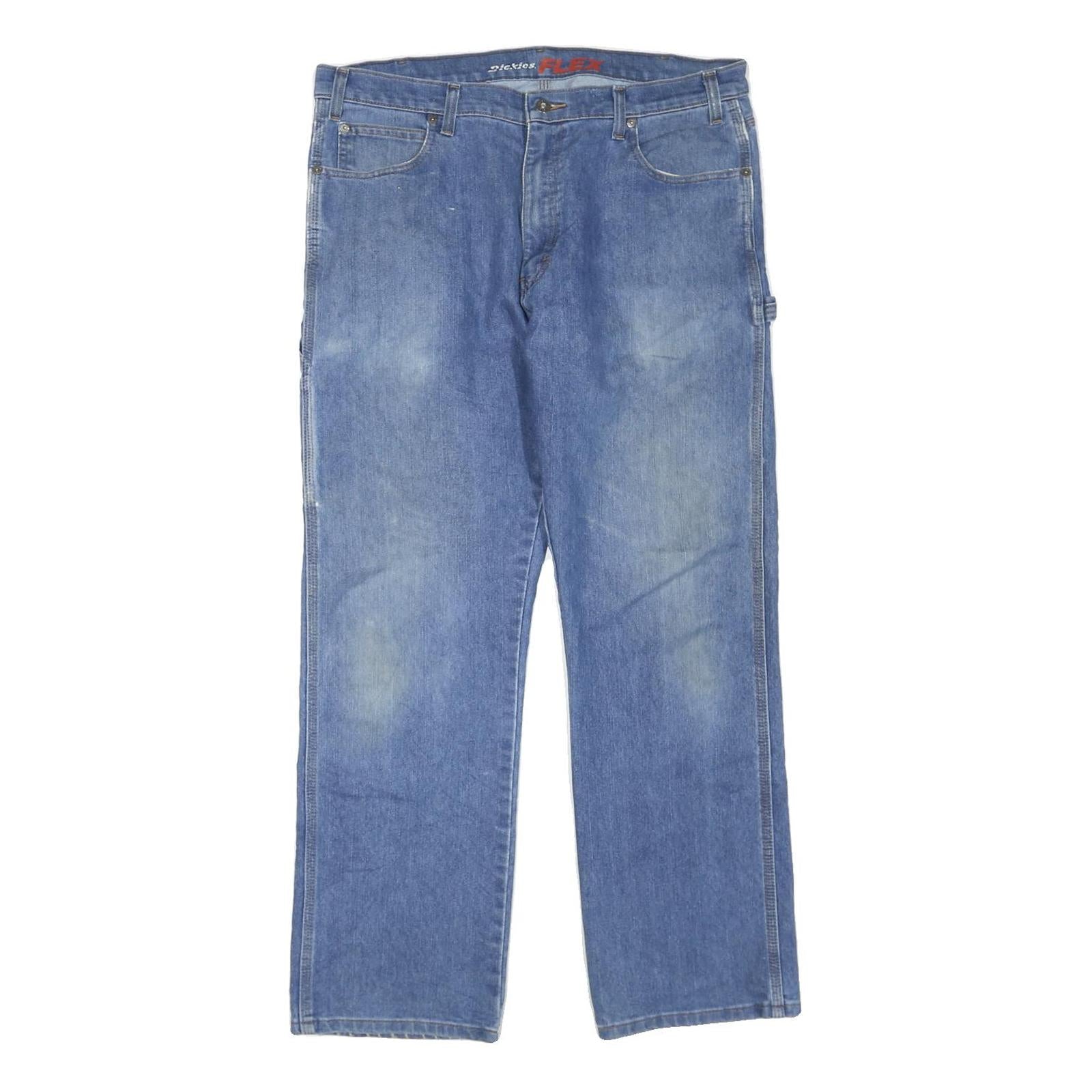 DICKIES Mens Blue Regular Fit Straight Denim Jeans W36 L30 Workwear Design Refurbished - N/A refurbished available on Cerqular