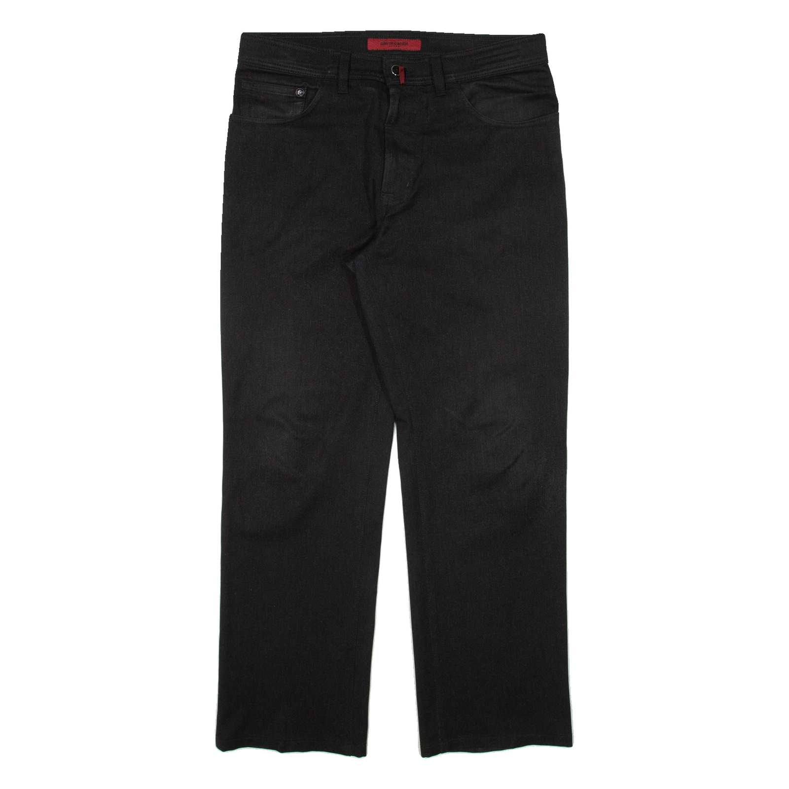 PIERRE CARDIN Mens Trousers Black Regular Straight W34 L30 Refurbished - N/A refurbished available on Cerqular