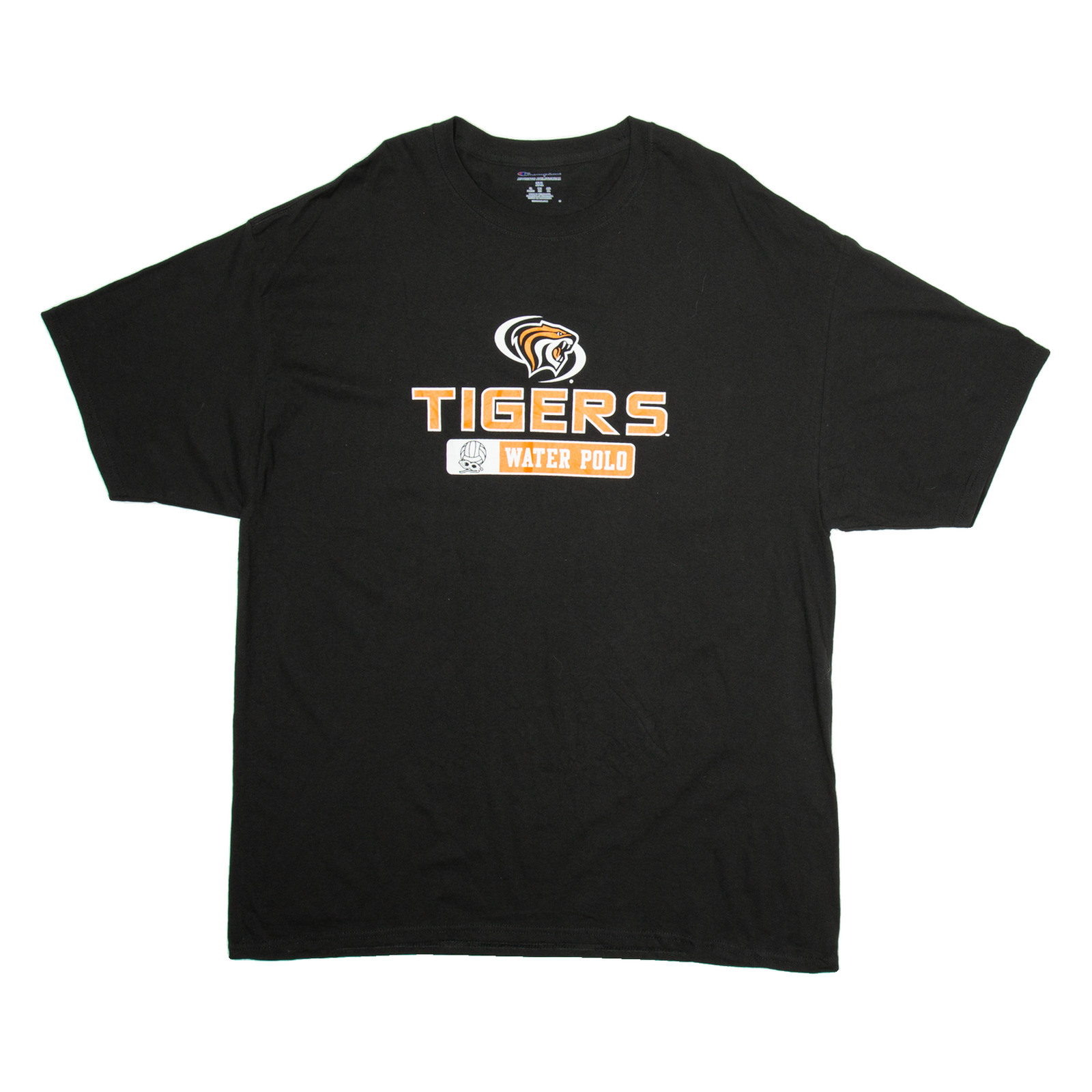 CHAMPION Tigers Water Polo Mens T-Shirt Black USA 2XL Refurbished - N/A refurbished available on Cerqular