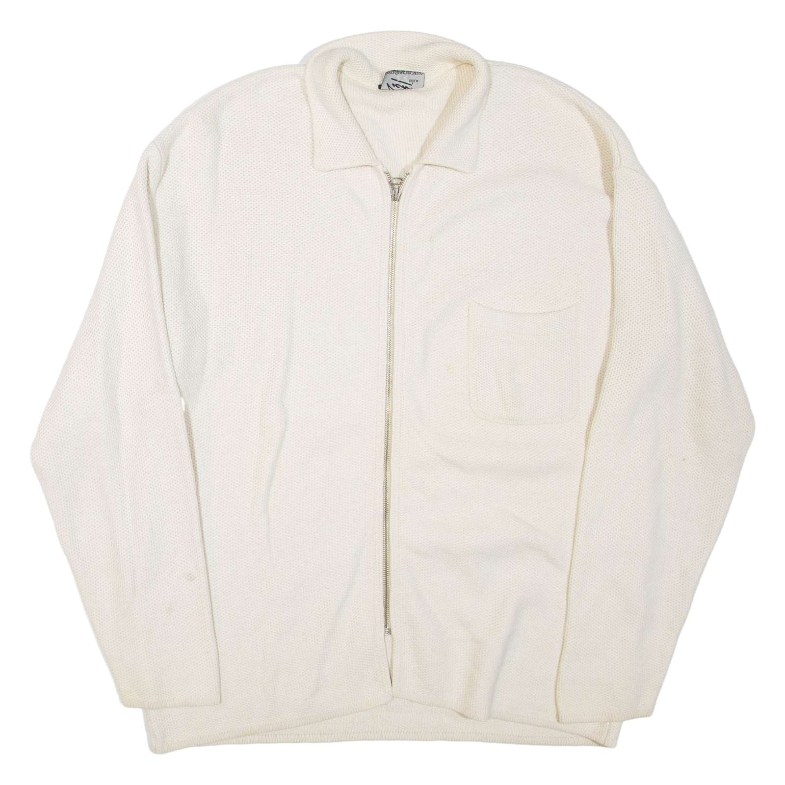Collared Mens Jacket White L Refurbished - N/A refurbished available on Cerqular