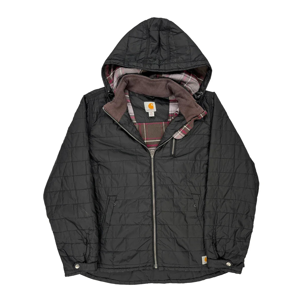 Buy Carhartt Jacket - XL Black Polyester Refurbished - $142.36 Carhartt Jacket - XL Black Polyester Refurbished - Thrifted (note: this is a term often used to describe second- refurbished available on Cerqular