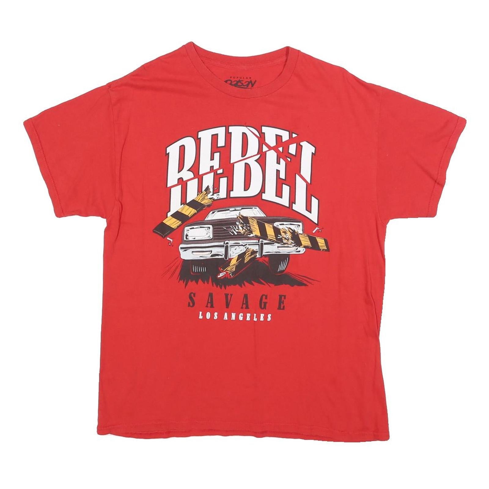 Buy POPULAR POISON Mens Red Rebel Graphic T-Shirt L Short Sleeve Crew Neck Printed Refurbished - $12.99 POPULAR POISON Mens Red Rebel Graphic T-Shirt L Short Sleeve Crew Neck Printed Refurbished - N/A refurbished available on Cerqular