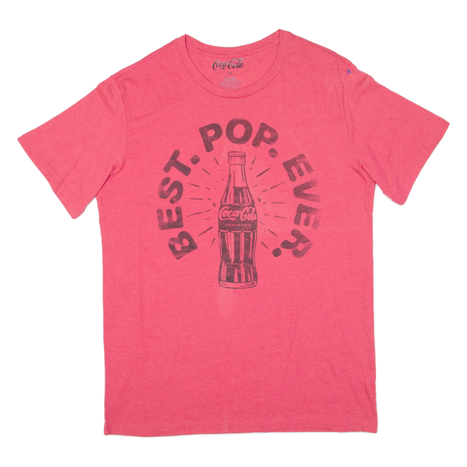 COCA COLA Womens T-Shirt Pink L Refurbished - N/A refurbished available on Cerqular