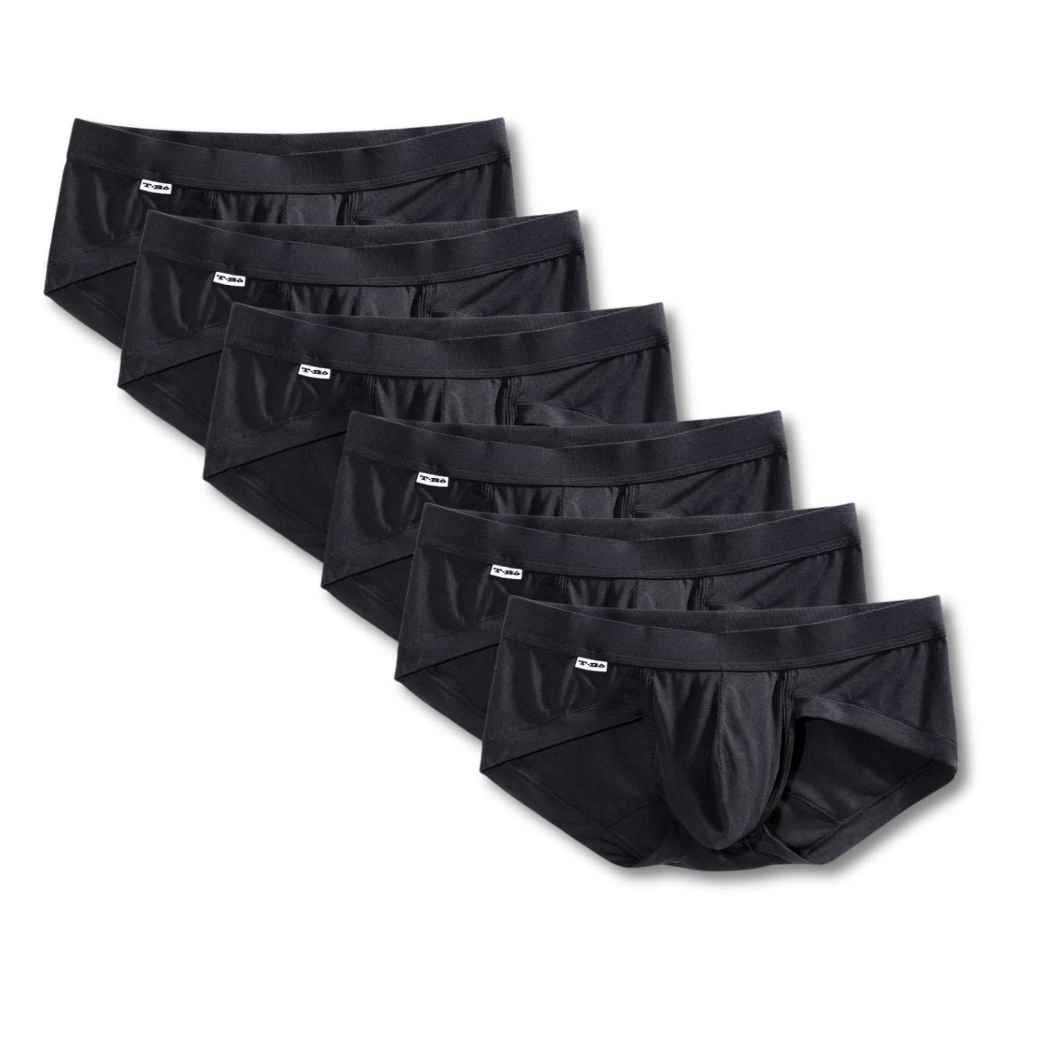 The TBô Black Brief 6-Pack | The TBô Brief 3-Pack (Size): L | 33-36″ Refurbished - TBô Bodywear refurbished available on Cerqular