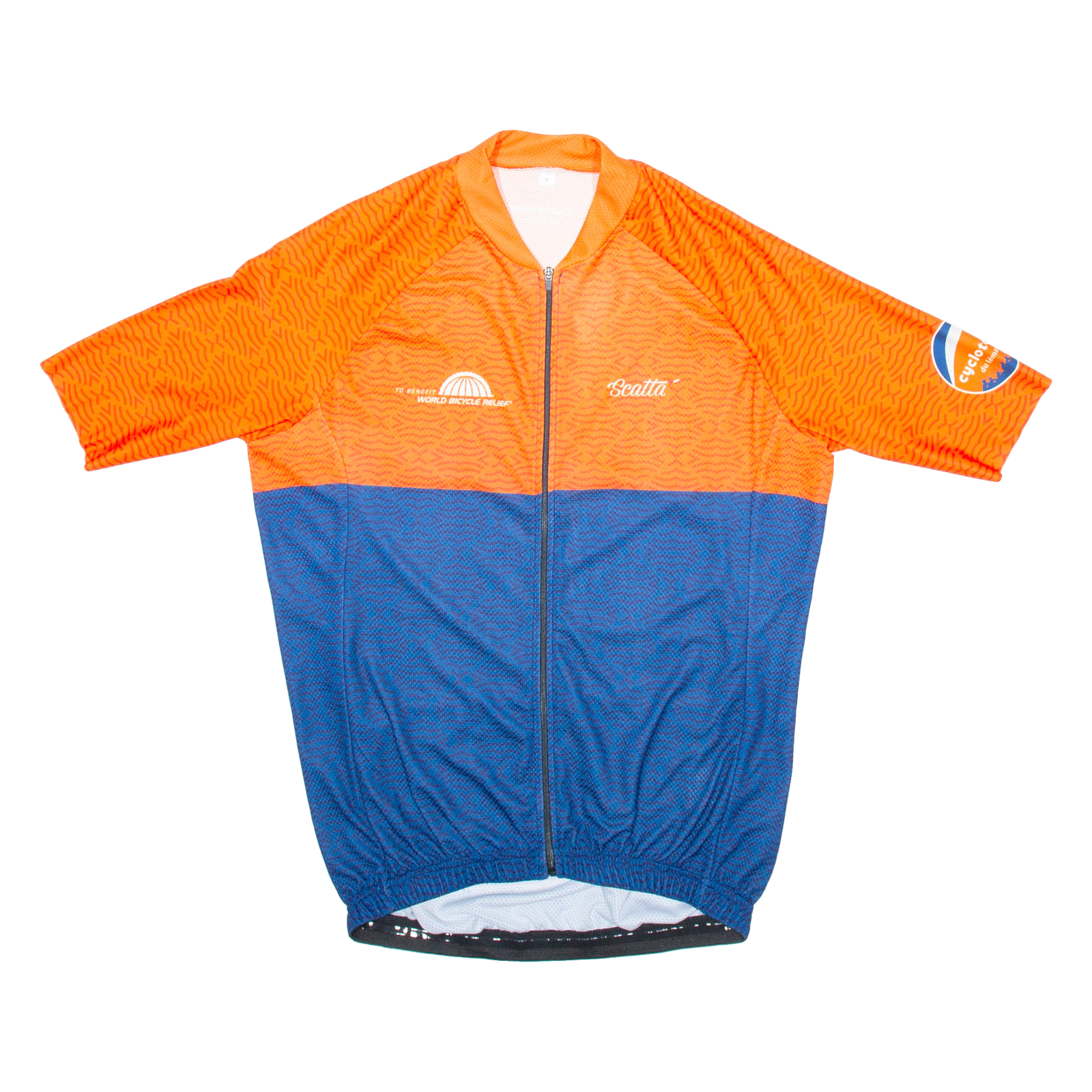 SCATTA Full Zip Cycling Mens Jersey Blue L Refurbished - N/A refurbished available on Cerqular