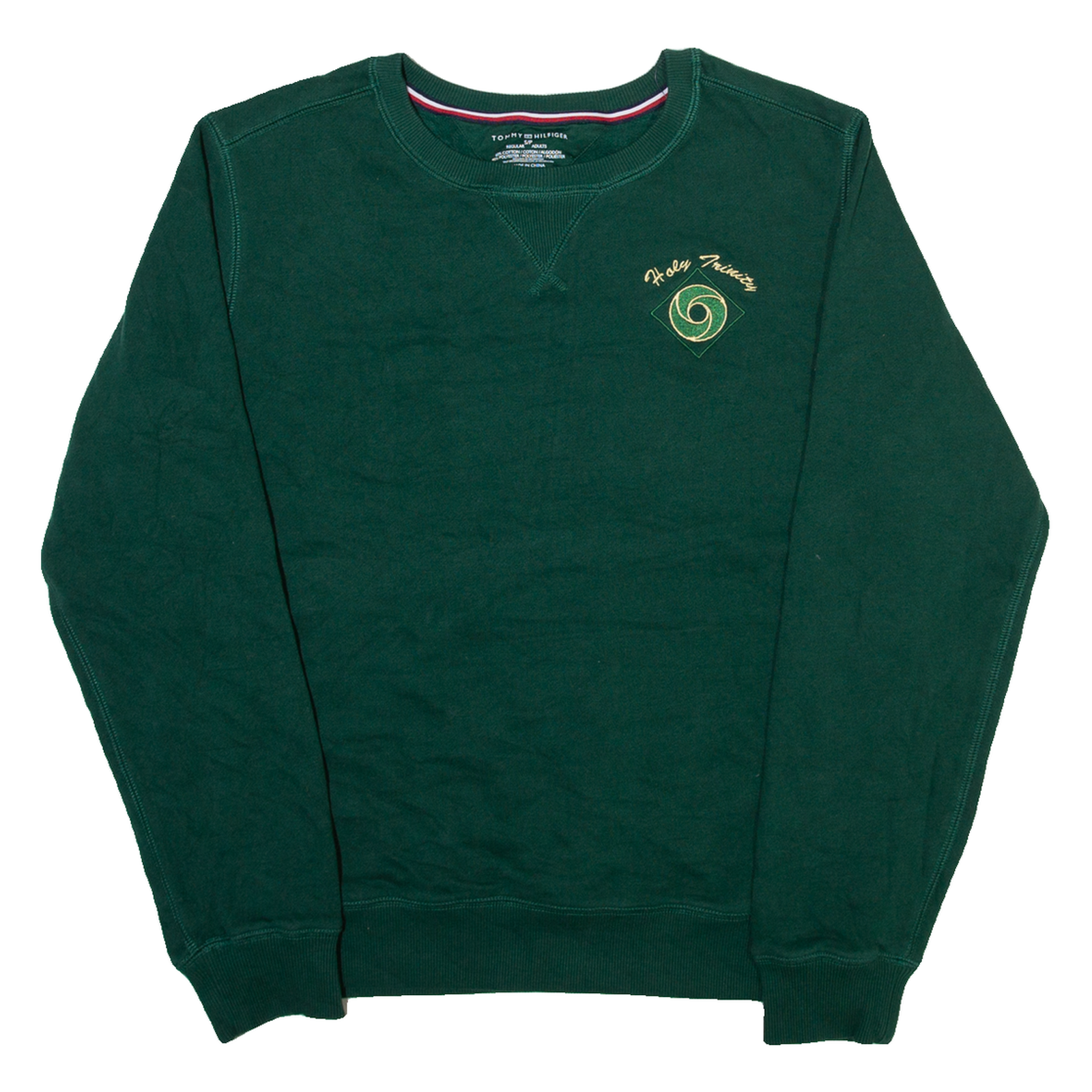 TOMMY HILFIGER Holy Trinity Mens Sweatshirt Green S Refurbished - N/A refurbished available on Cerqular