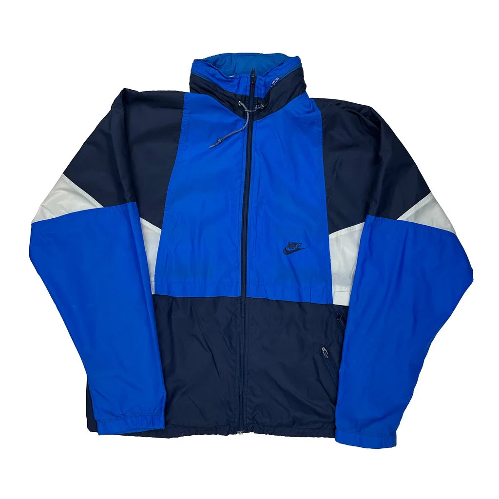 Buy Nike Windbreaker - XL Blue Nylon Refurbished - $71.01 Nike Windbreaker - XL Blue Nylon Refurbished - Thrifted (note: this is a term often used to describe second- refurbished available on Cerqular