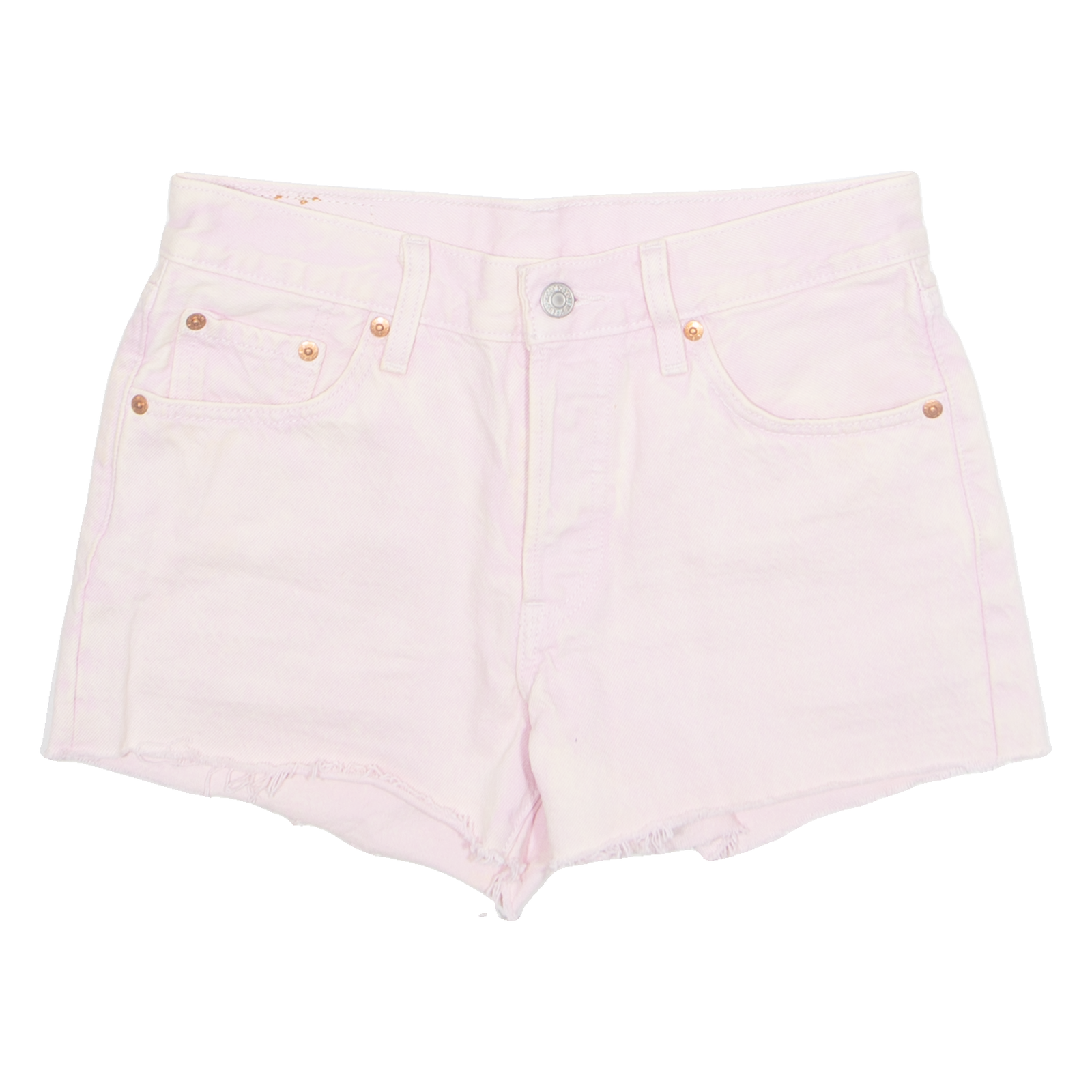 LEVI'S 501 Cut Off Womens Denim Shorts Pink S W28 Refurbished - N/A refurbished available on Cerqular