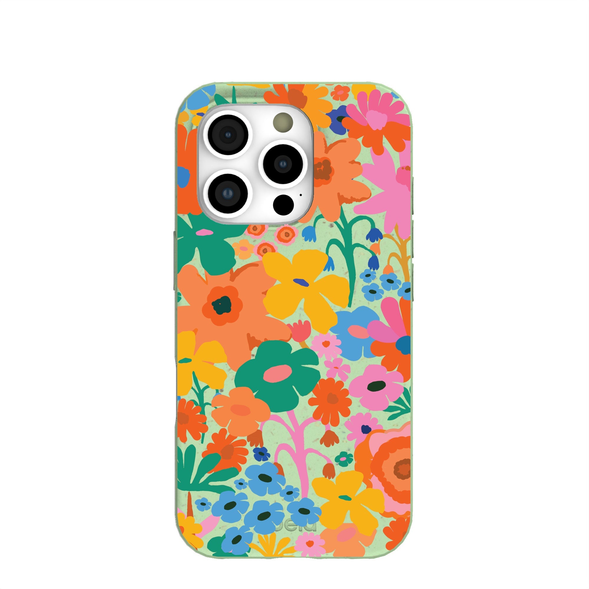 Sage Green Bright Spring iPhone 16 Pro Case Refurbished - Pela Case refurbished available on Cerqular